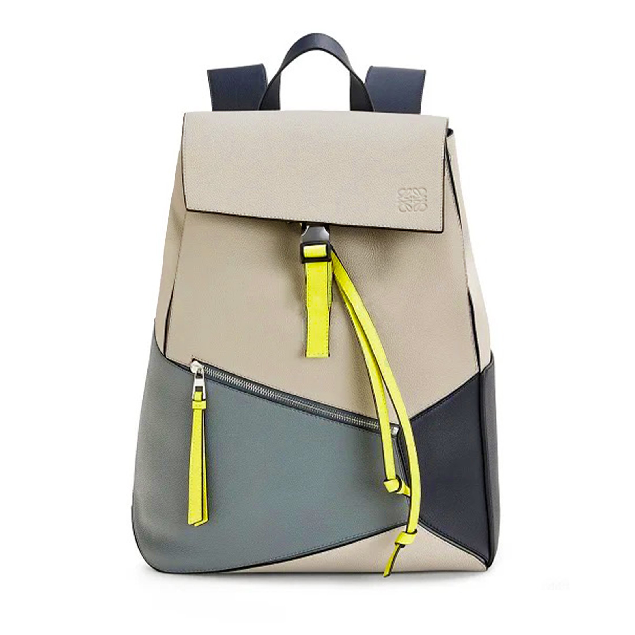 NIGO Loewe Jigsaw Backpack Men's Spring And Summer Fashion Luxury Temperament Colour Blocking Shoulder Bag Bags #nigo81371
