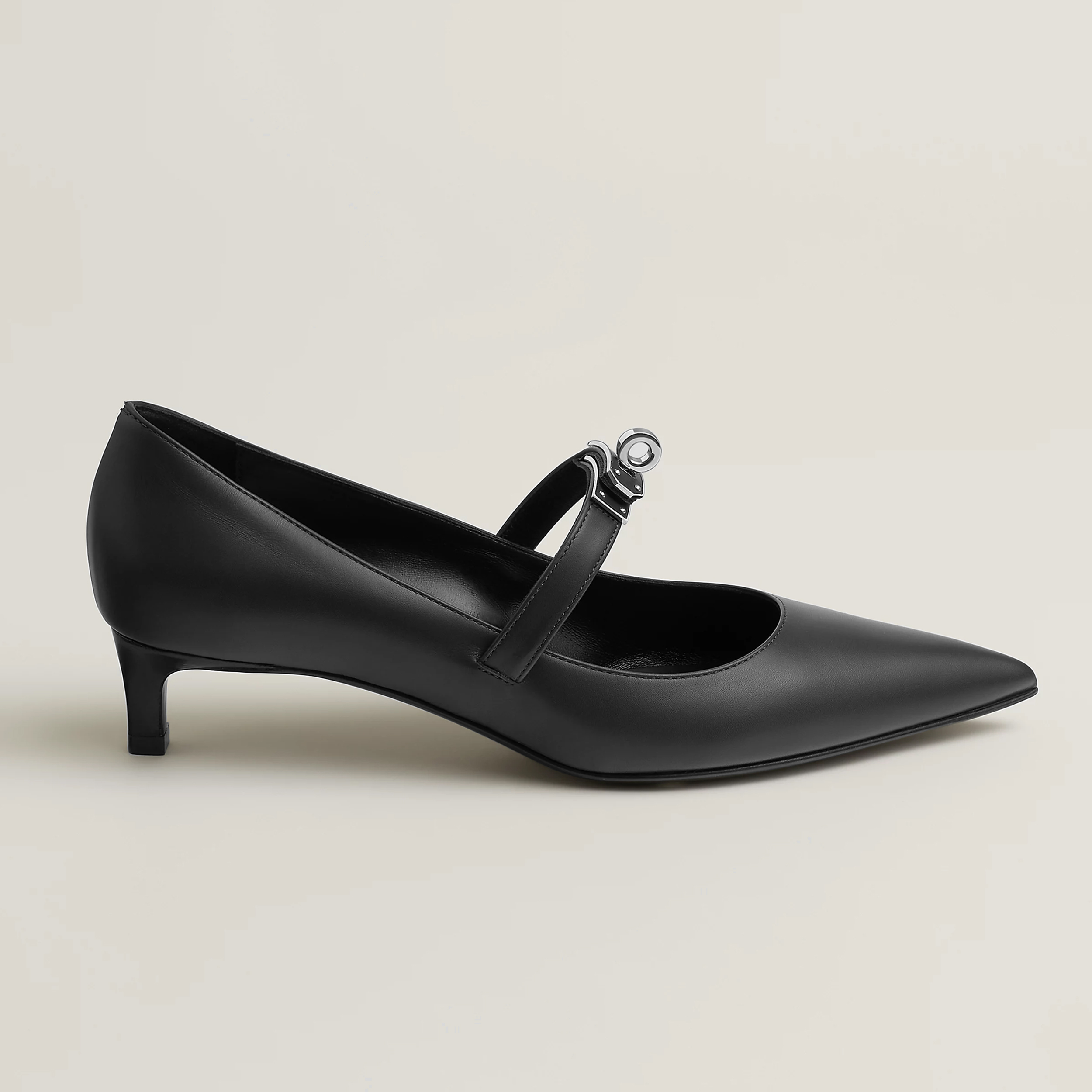 NIGO Hermes Women's Kiara 40 Pump Four Seasons Solid Color Pointy Toe Leather Stiletto High Heels Casual Shoes #nigo81322