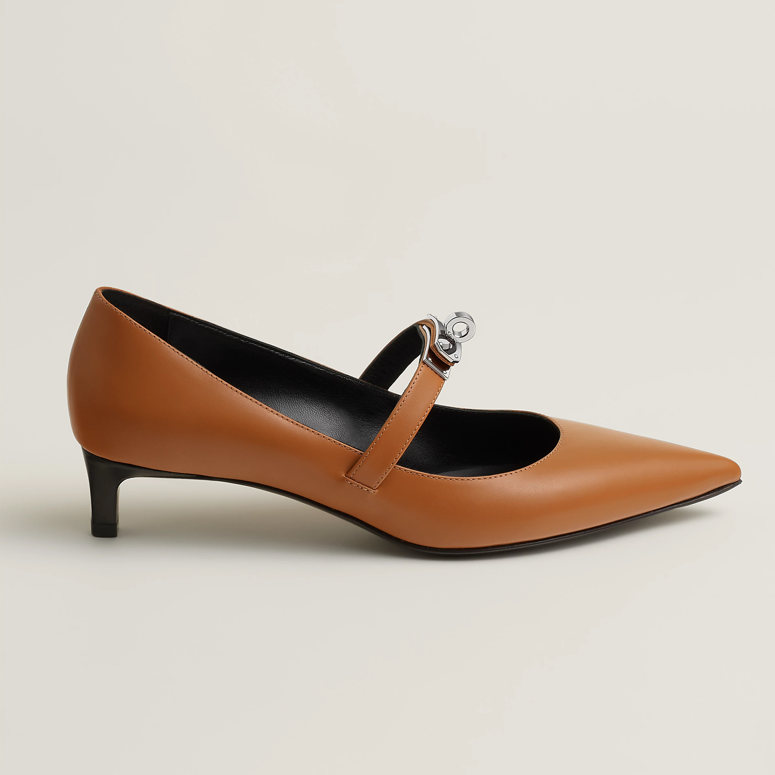 NIGO Hermes Women's Kiara 40 Pump Four Seasons Solid Color Pointy Toe Leather Stiletto High Heels Casual Shoes #nigo81322