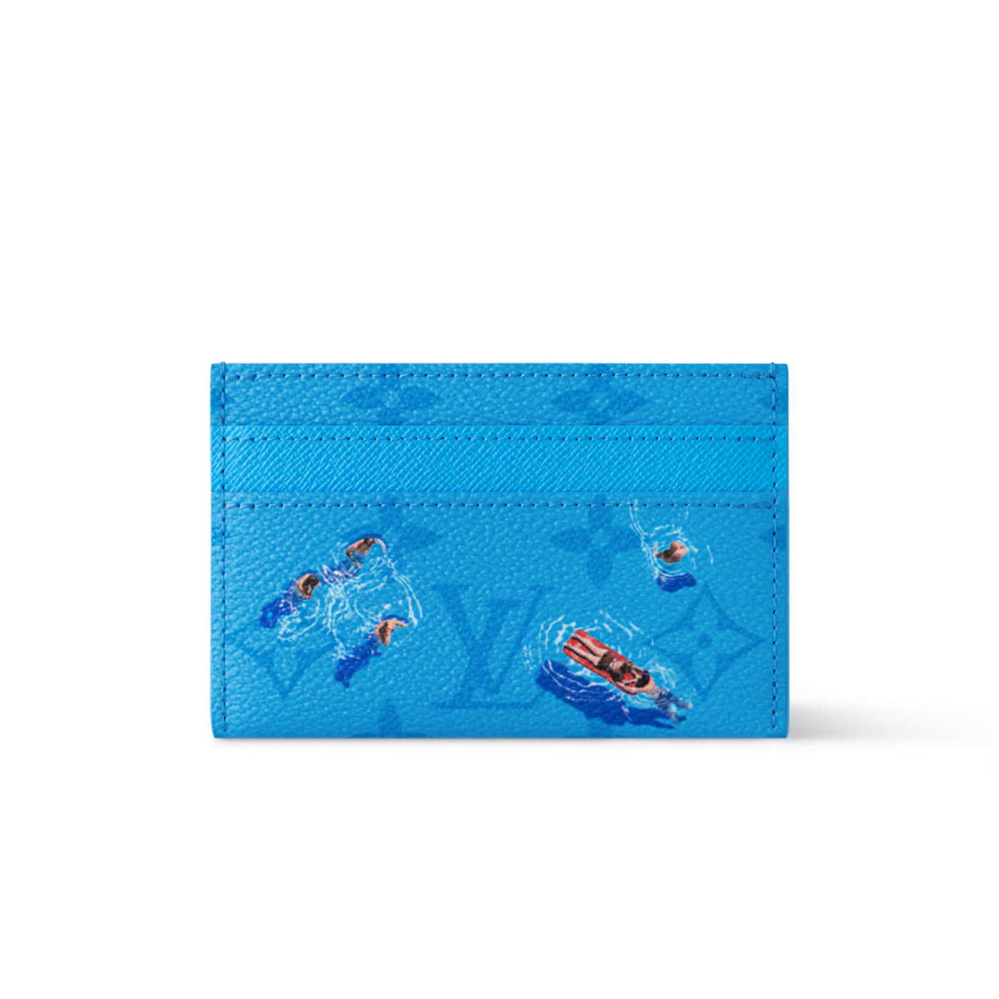 NIGO Louis Vuitton Double Men's Solid Color Logo Print Holiday Sports Series Leather Card Holder Wallet Bag Bags #nigo77331