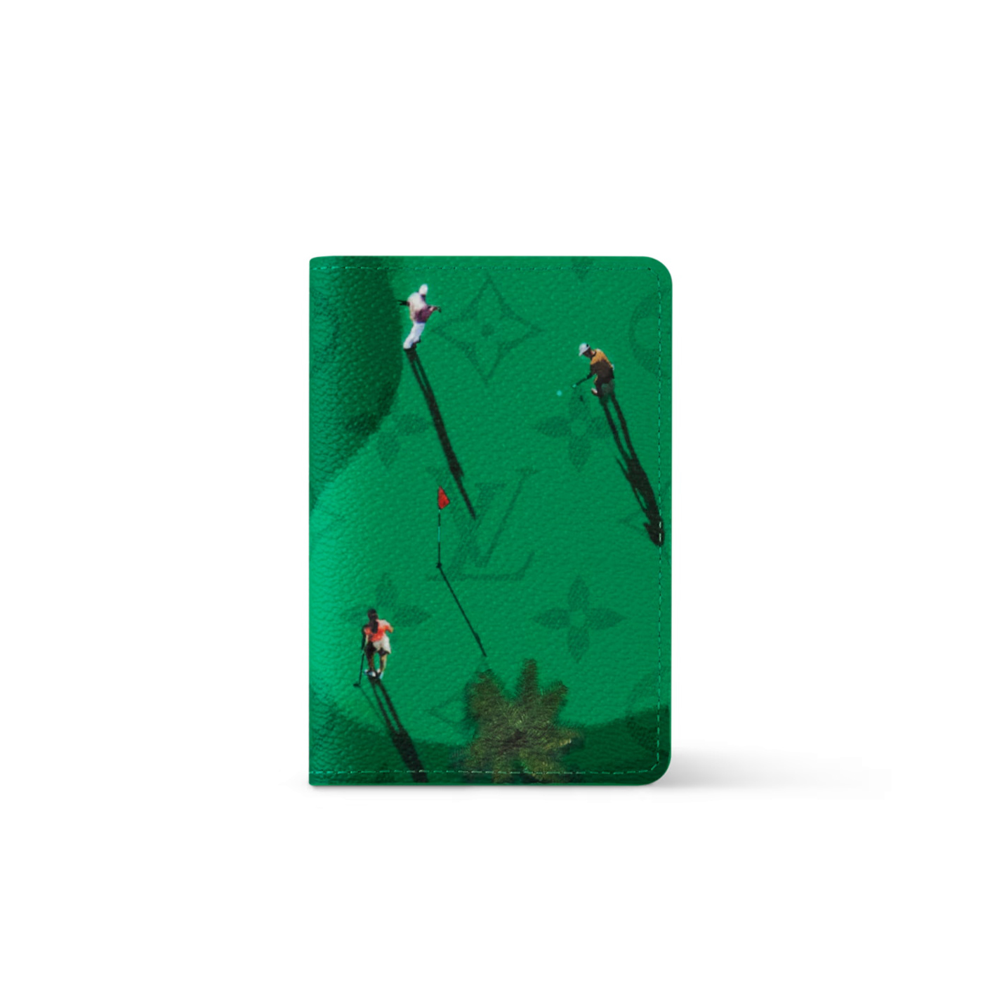 NIGO Louis Vuitton Men's Solid Color Logo Print Holiday Sports Series Leather Card Holder Wallet Bag Bags #nigo77332