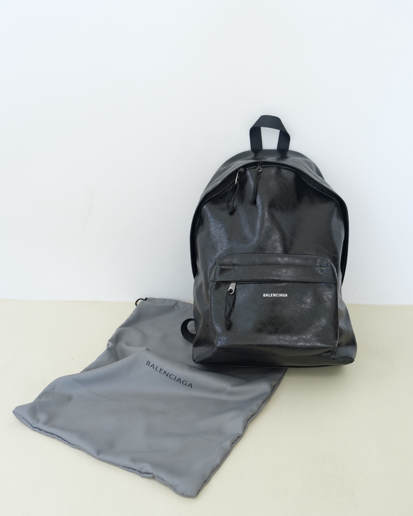 NIGO Balenciaga Explorer Men's Solid Color Letter Print Oil Wax Leather Book Bag Backpack Bags #nigo77327