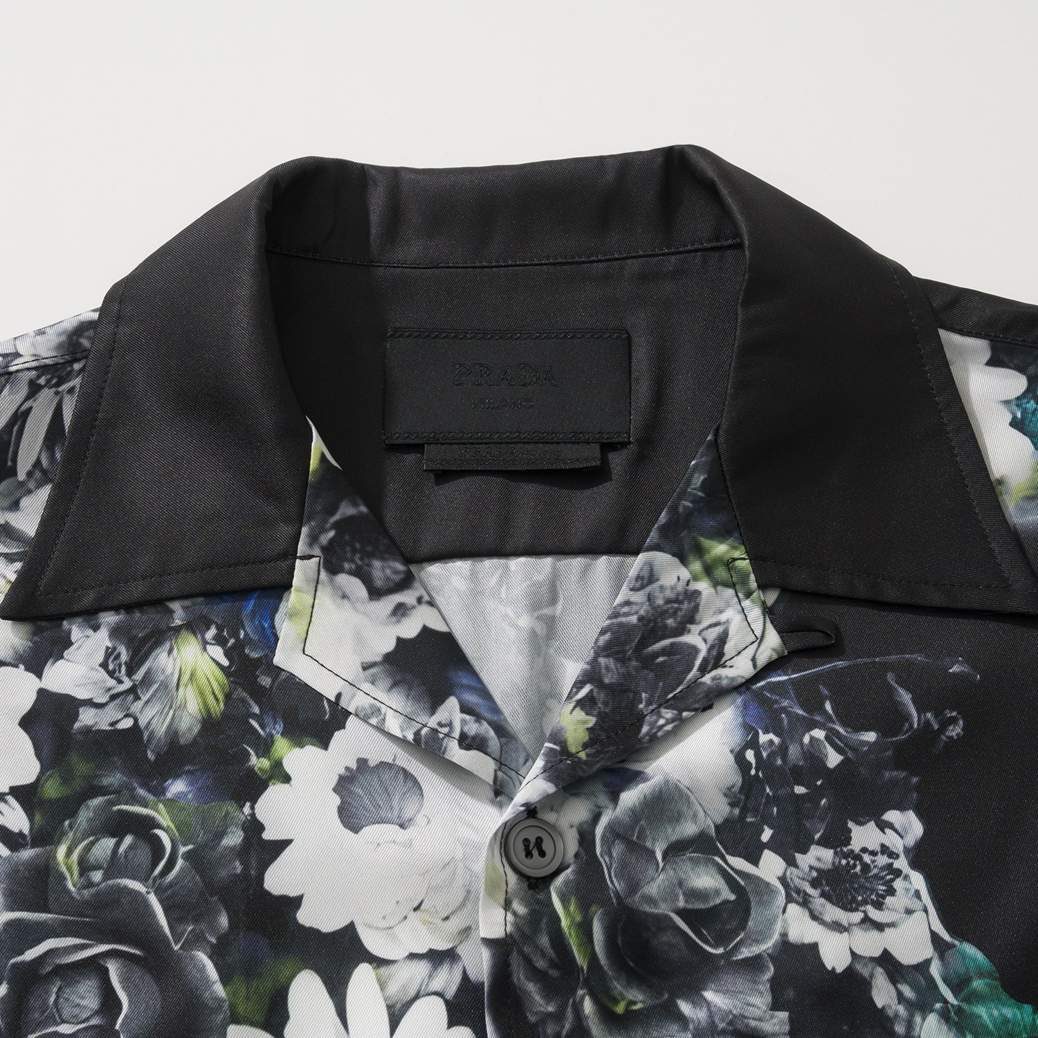 NIGO Prada Men's Women's Summer Vintage Floral Print Silk Solid Color Short Sleeve Shirt Ngvp #nigo1778