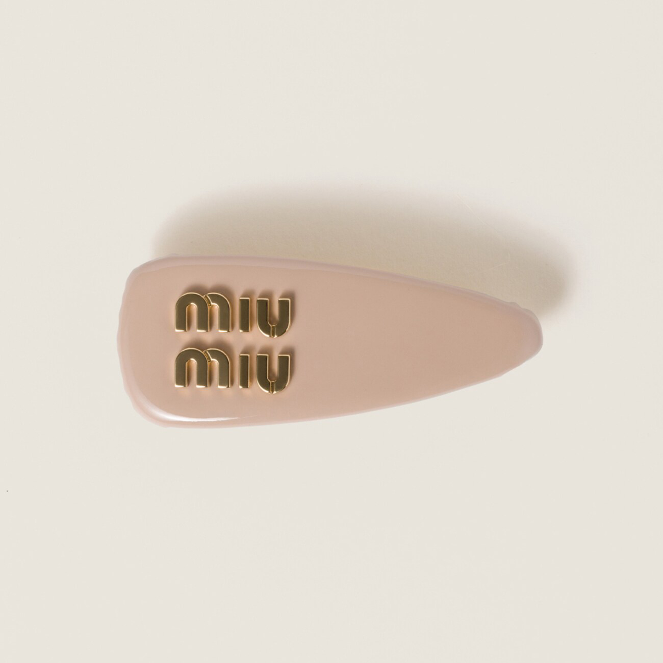 NIGO MiuMiu Women's Solid Color Gold Letter Print Hair Clip Hair Accessory Jewelry #nigo77348