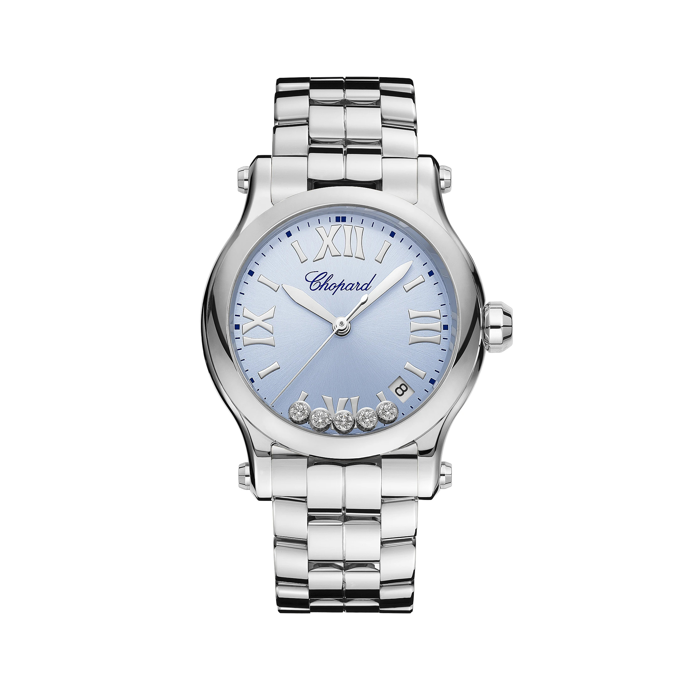 NIGO Chopard Happy Sport Women's Solid Color Dial Quartz Movement Stainless Steel Case 36mm Watch #nigo77346