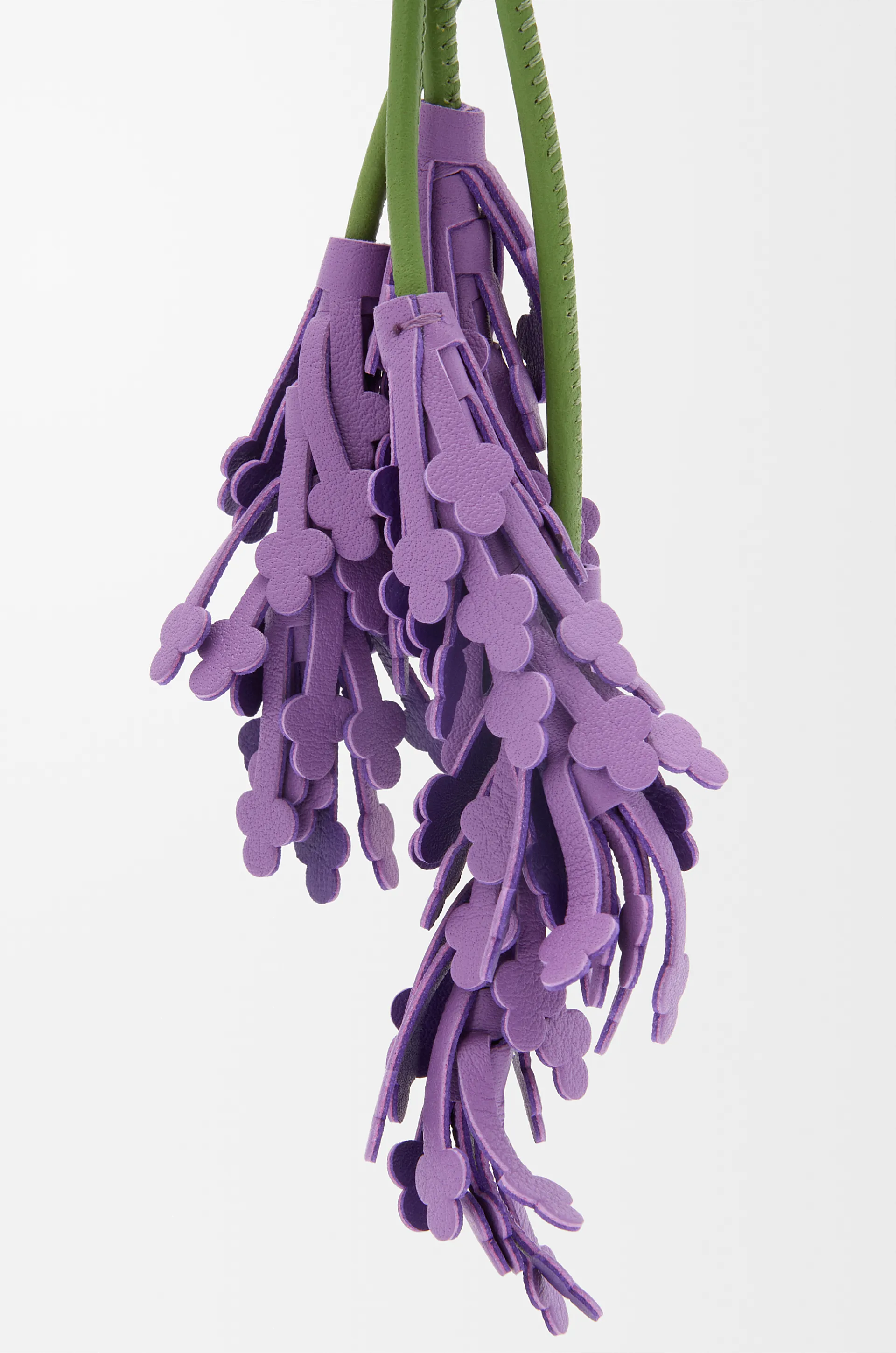 NIGO Loewe Women's Floral Pendant Cow Leather Lavender Solid Color Hanging Jewelry Accessories Ngvp #nigo1811