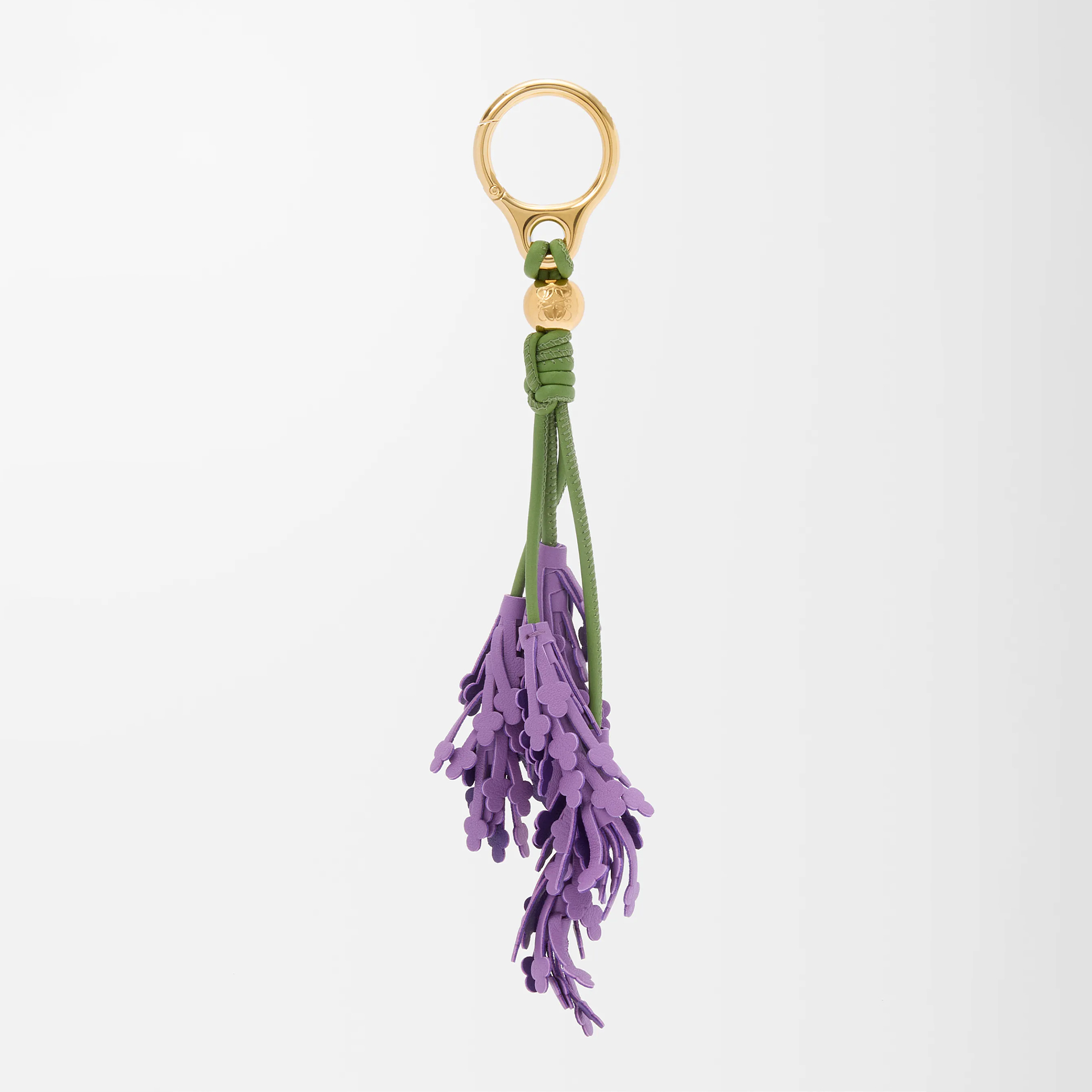 NIGO Loewe Women's Floral Pendant Cow Leather Lavender Solid Color Hanging Jewelry Accessories Ngvp #nigo1811