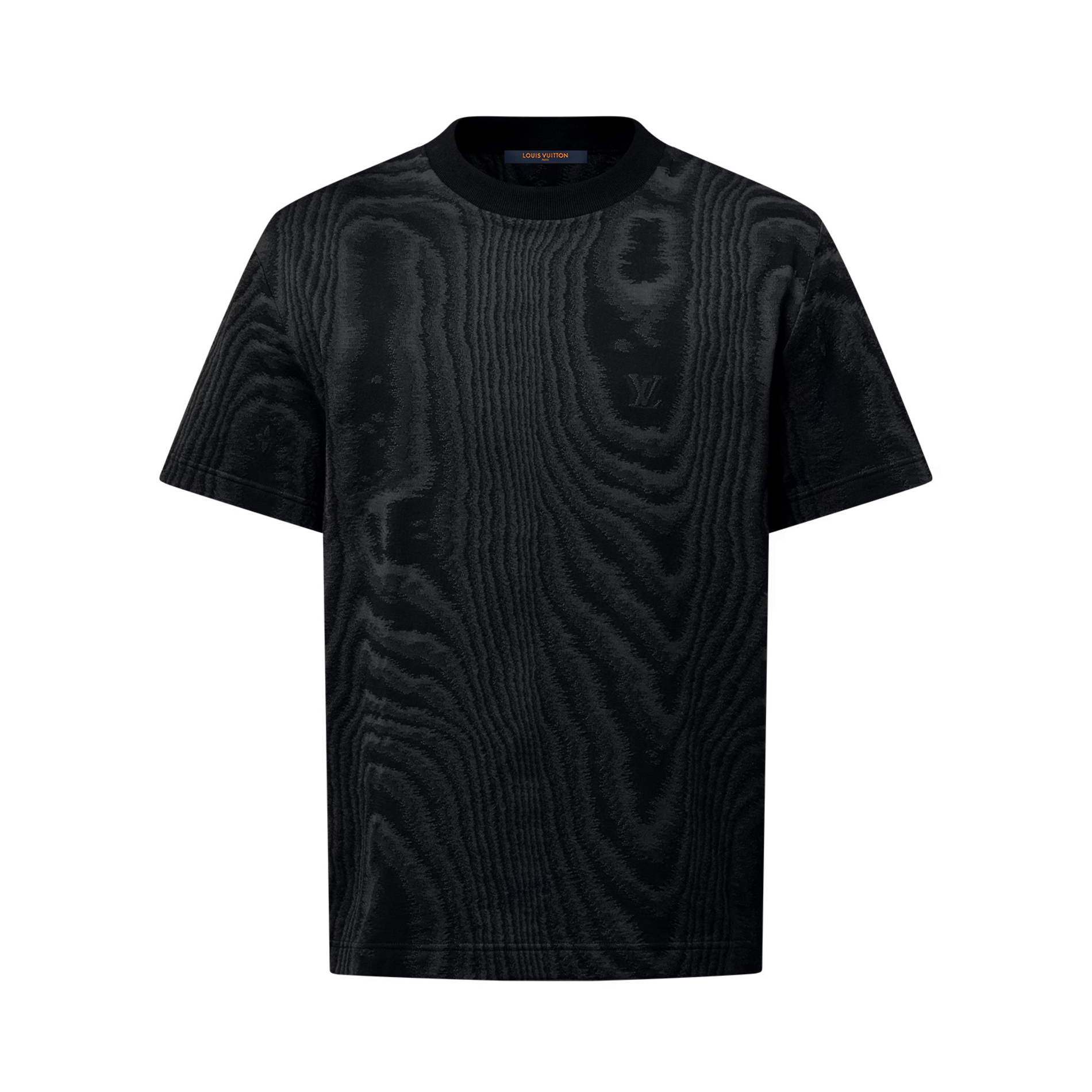 NIGO Louis Vuitton Men's Summer Solid Color Wood Grain Print Round Neck Cotton Short Sleeve T-Shirt #nigo77366