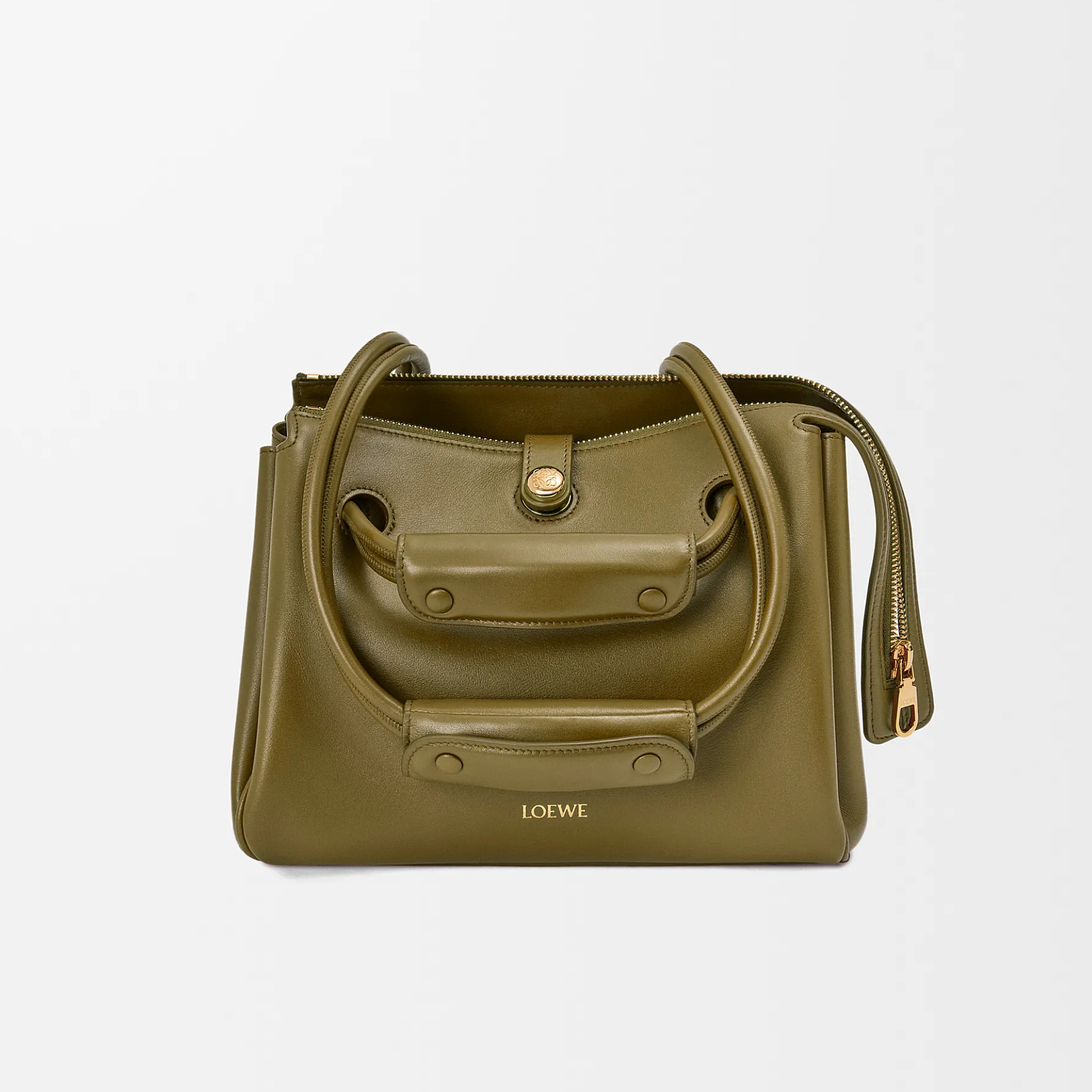 NIGO Loewe Madrid Women's Solid Color Letter Logo Gold Hardware Cowhide Handbag Shoulder Bag Bags #nigo77356