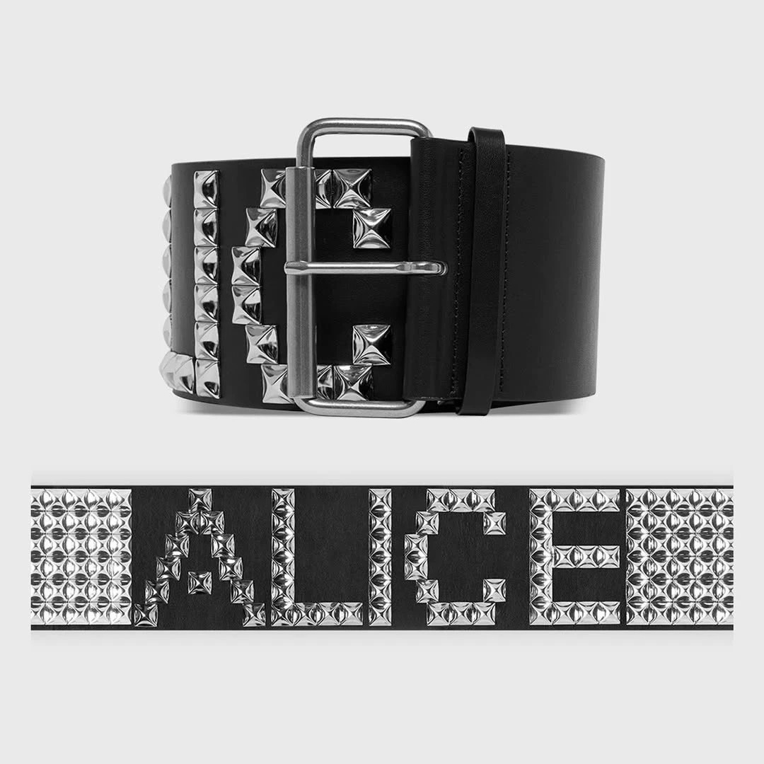 NIGO Alice Hollywood Men Women Fashion High Street Wide Rivet Belt Hip Hop Trend Solid Color Belt Ngvp #nigo1815