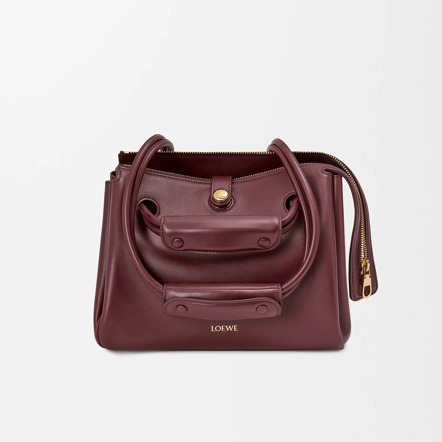 NIGO Loewe Madrid Women's Solid Color Letter Logo Gold Hardware Cowhide Handbag Shoulder Bag Bags #nigo77356