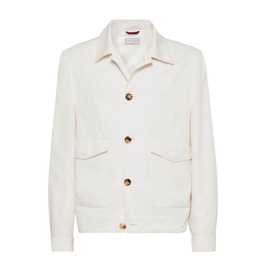 NIGO Brunello Cucinelli Men's Spring & Autumn Délavé Silk Twill Solid Color Long Sleeve Shirt Style Outerwear Jacket Ngvp #nigo1813