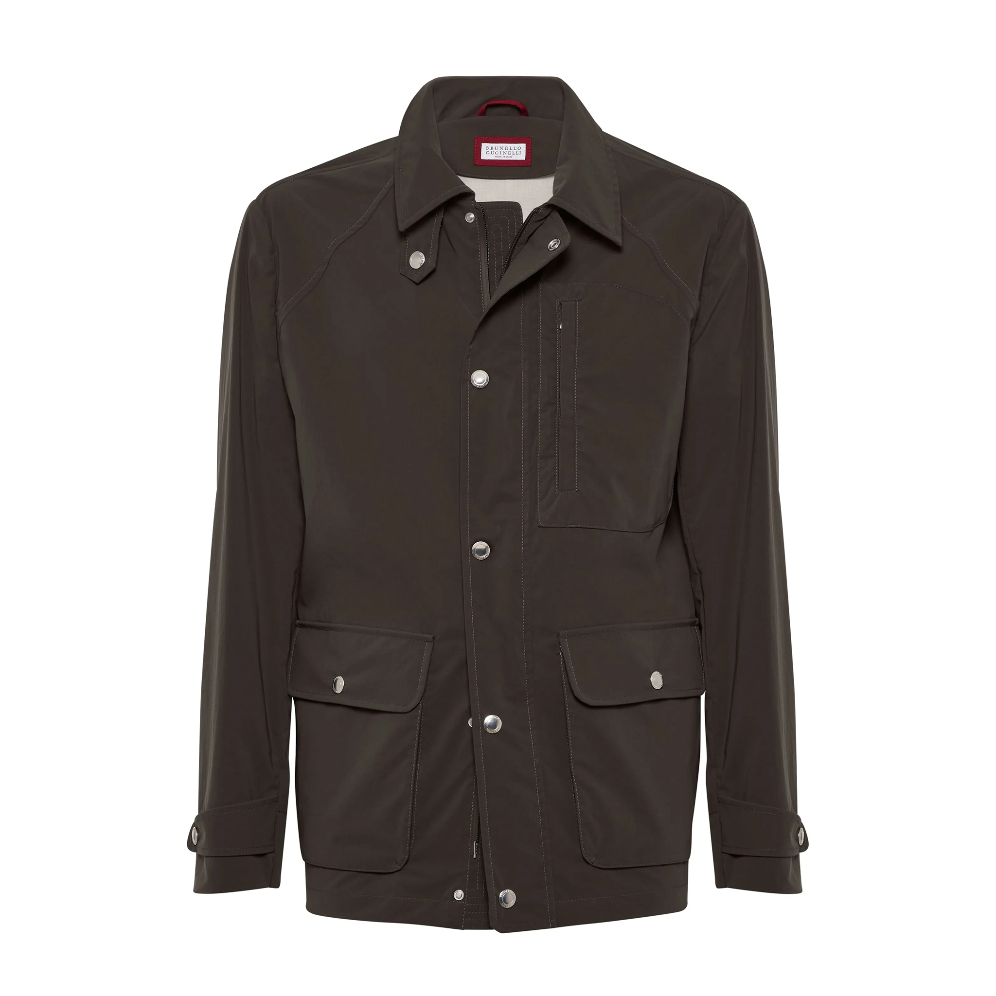 NIGO Brunello Cucinelli Men's Spring And Autumn Solid Color Lapel Long Sleeve Water-Resistant Bonded Cotton Unlined Field Jacket Ngvp #nigo1812