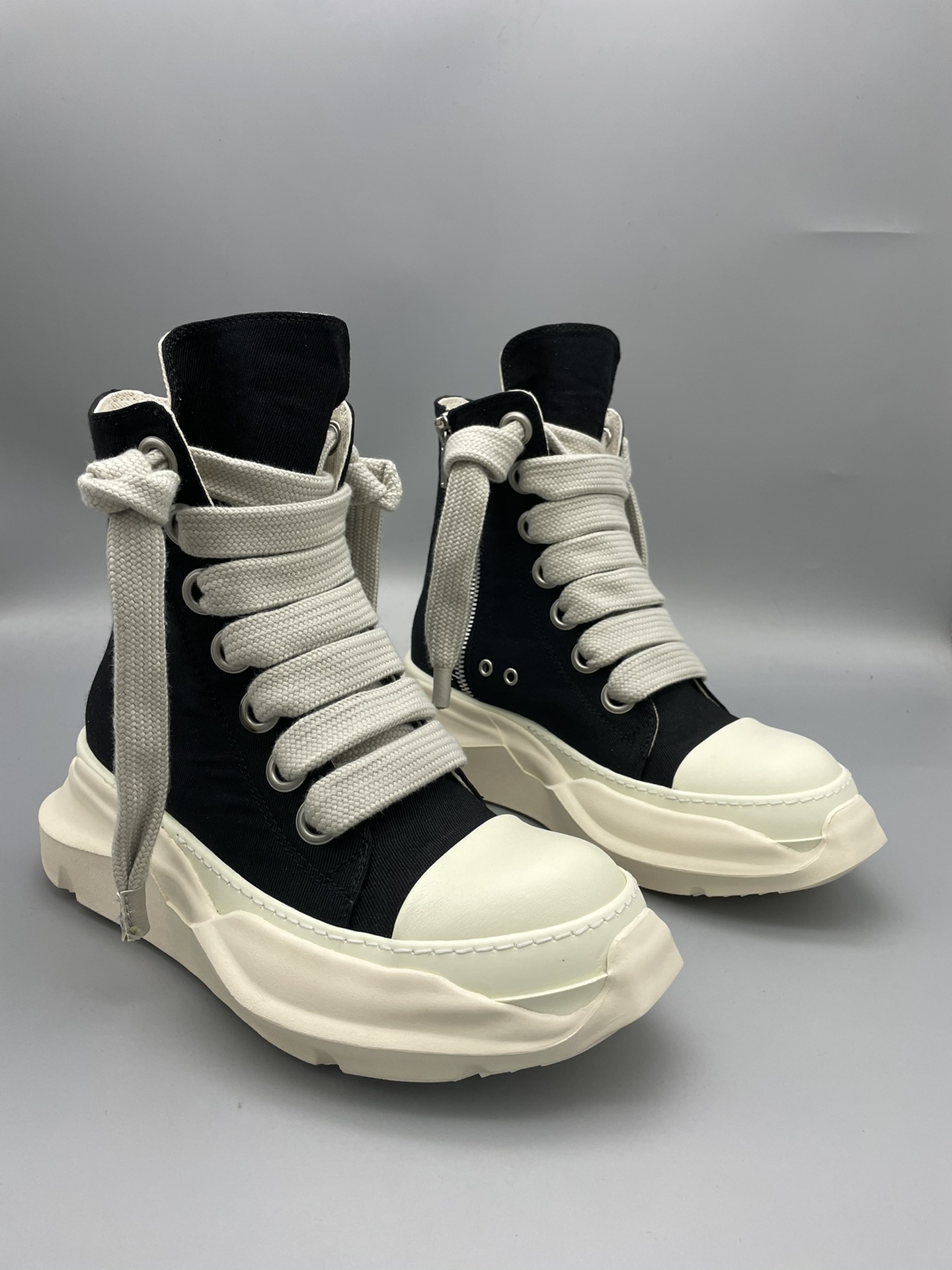 NIGO Rick Owens Drkshdw Men's Thick Lace High Top Shoes Heightened Thick Bottom Board Shoes Sports Casual Canvas Shoes Boots  #nigo81379