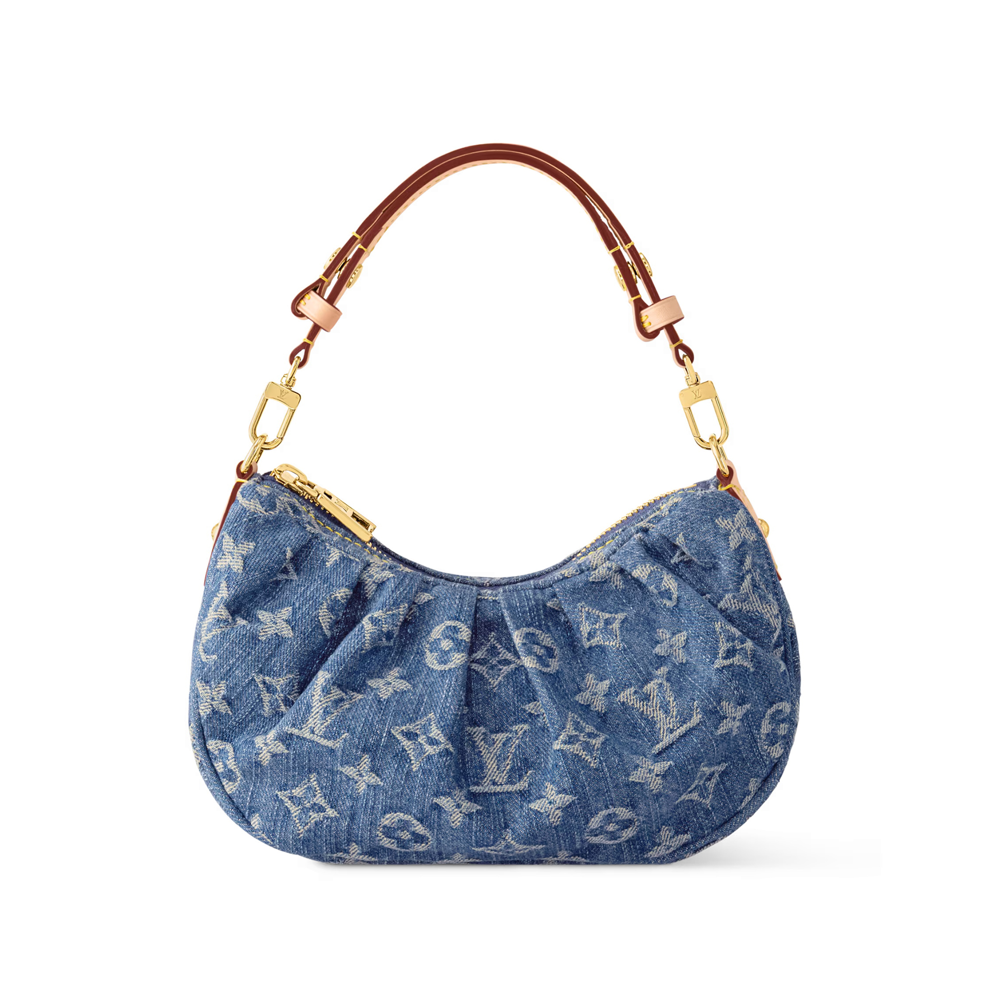 NIGO Louis Vuitton Pochette Valley Women's Solid Color Logo Print Denim Tote Bag Shoulder Bags #nigo77379