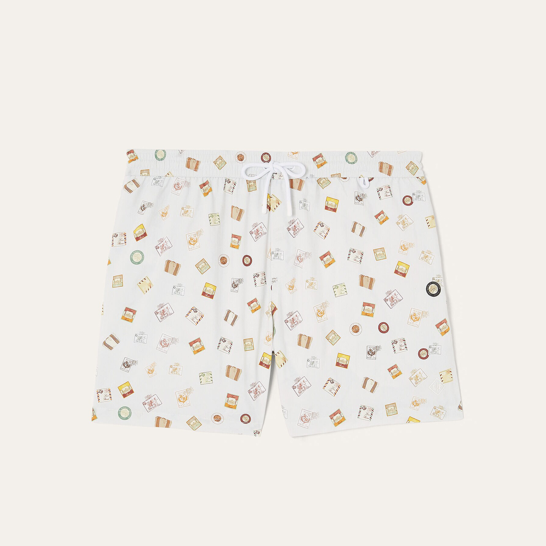 NIGO Loro Piana Men's Summer Solid Color Stamp Print Casual Drawstring Beach Shorts #nigo77384