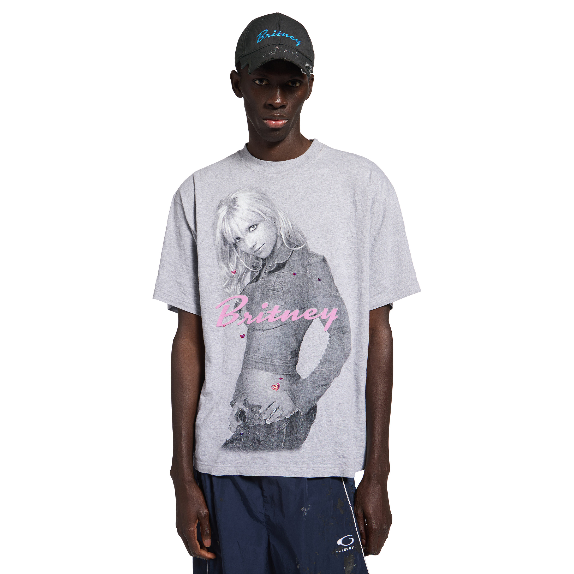 NIGO Balenciaga Music | Britney Spears Series Medium Fit T-shirt Men's And Women's Portrait Print Short Sleeve Loose Drop Shoulder Silhouette Small Neckline T-shirt #nigo81382