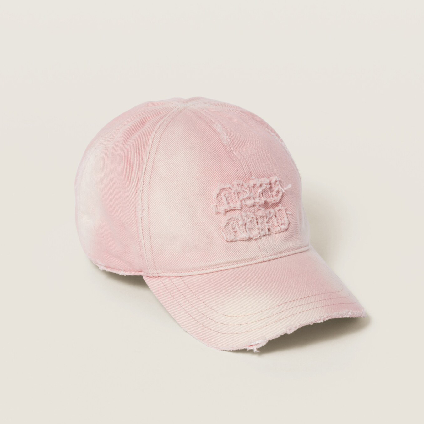 NIGO MiuMiu Women's Fan Embroidered Letter Print Denim Baseball Cap Hat #nigo77382