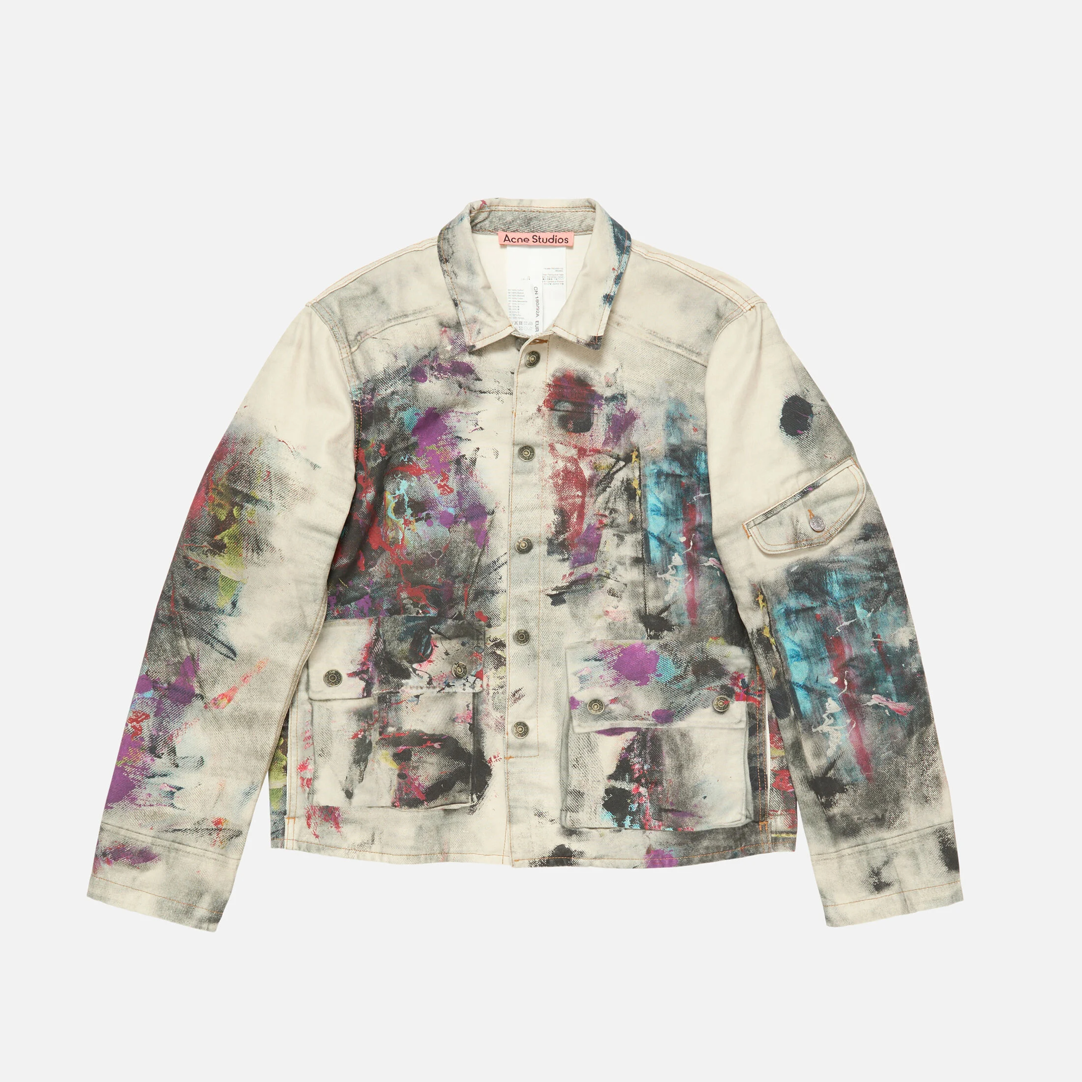 NIGO Acne Studios Men's Women's Mismatch Effect Printed Jacket Loose Straight Trousers Pants Fashion Trend High Street 3D Suit Set Ngvp #nigo1732