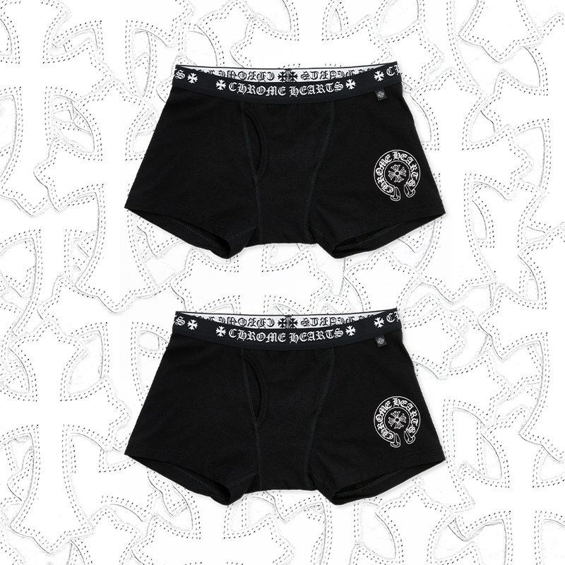NlGO Chrome Hearts Men's And Women's Pure Color Sanskrit Print Cotton High Elasticity Boxer Briefs Underwear #nigo77394