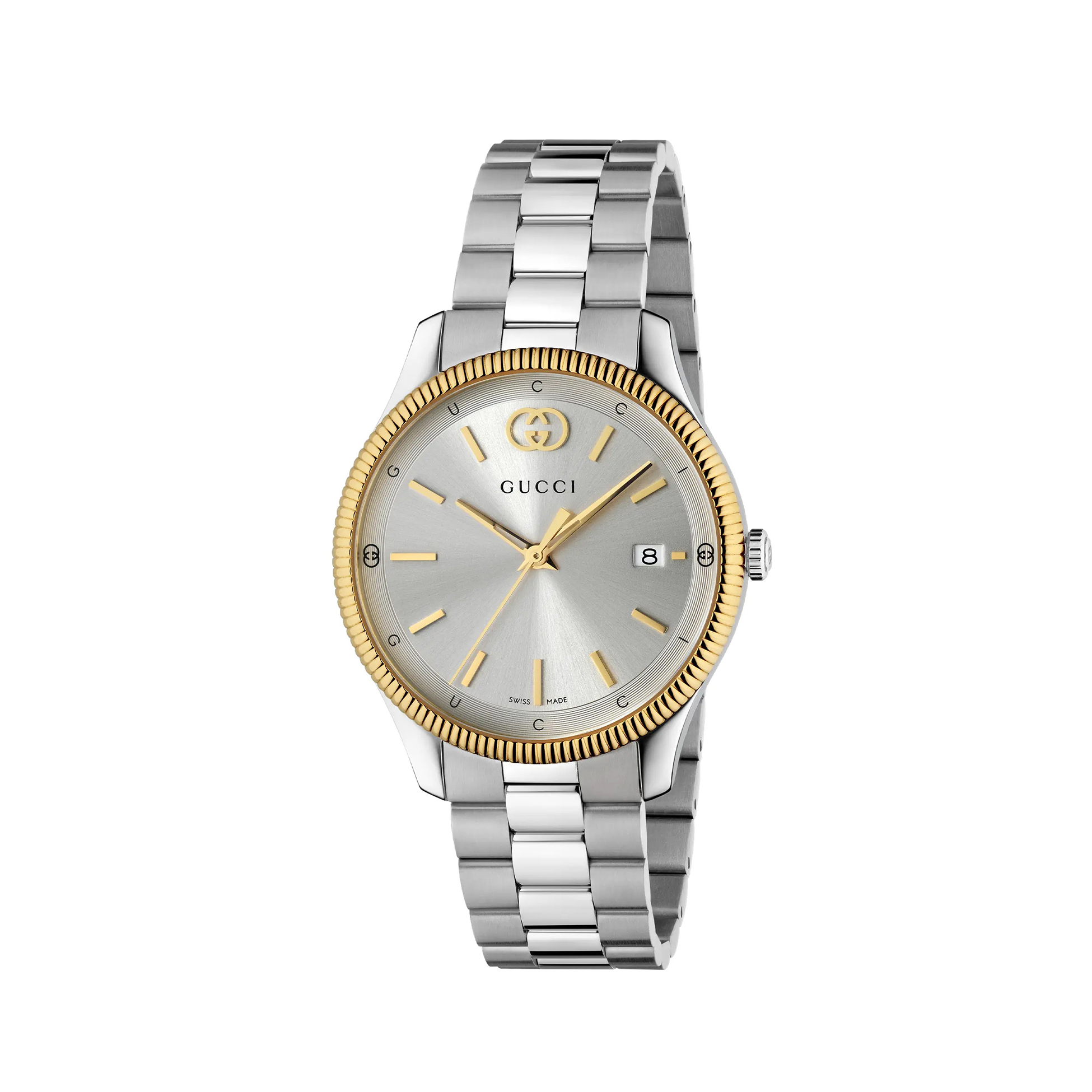 NIGO Gucci G-Timeless Men's And Women's Solid Color Stainless Steel Bracelet Quartz Movement Dial Watch #nigo77428