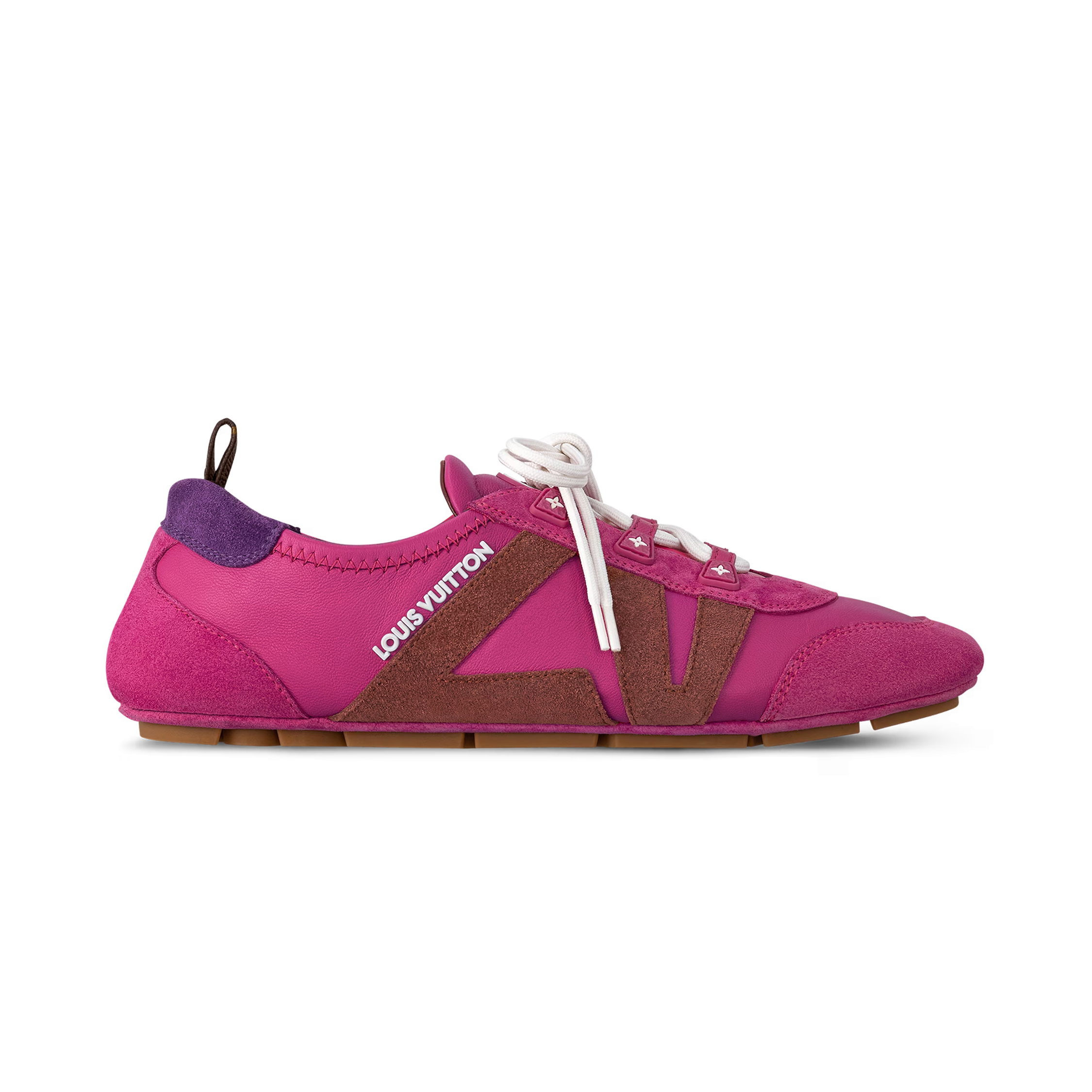 NIGO Louis Vuitton SNEAKERINA Women's Four Seasons Colorblocking Round Toe Lace Up Sheepskin Low Top Ballet Derby Shoes #nigo77422