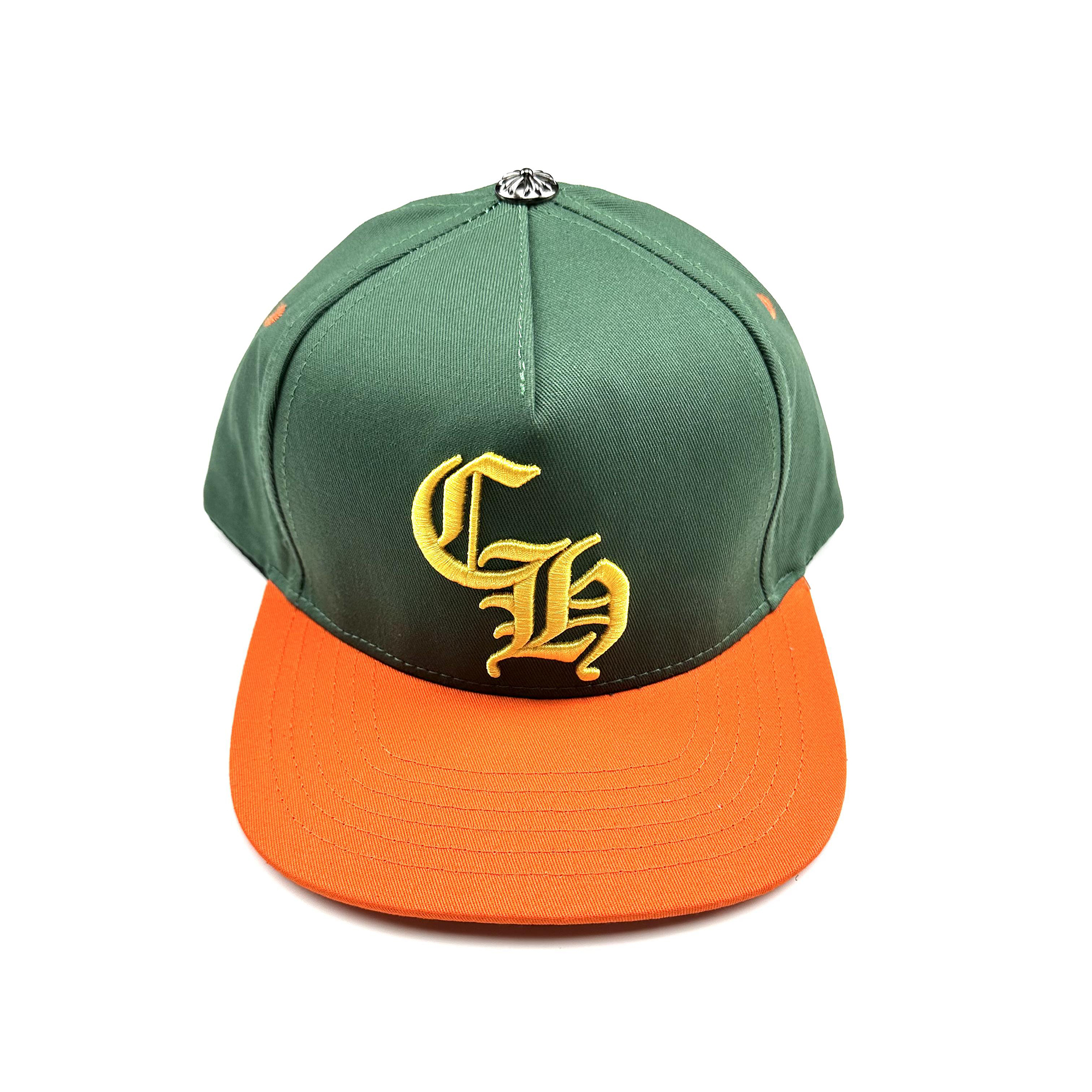 NIGO Chrome Hearts Men's Cross Leather-covered Embroidered Letter Print Trendy Baseball Cap Hat #nigo77444