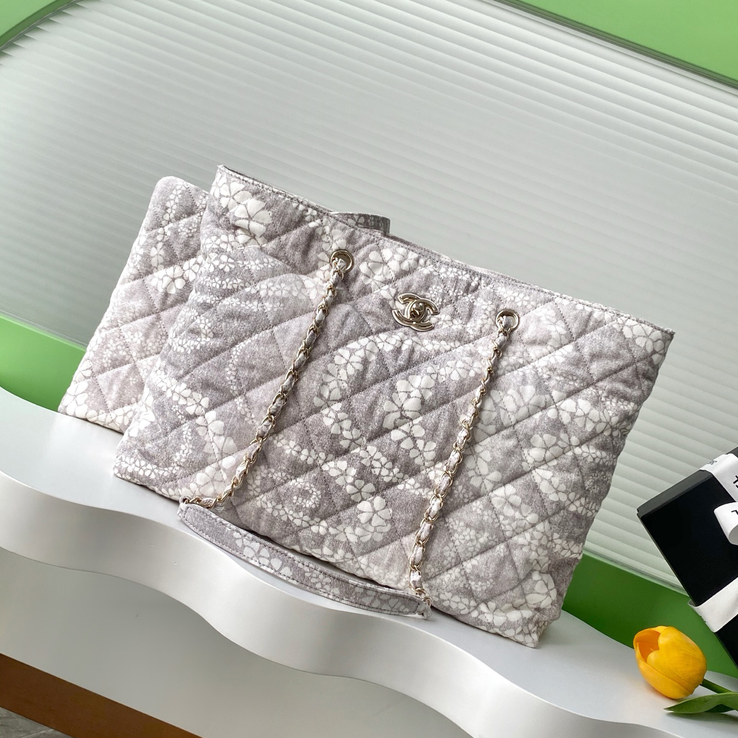 NIGO Chanel Women's Solid Color Chain Cherry Blossom Print Cotton Shoulder Bag Bags #nigo77446