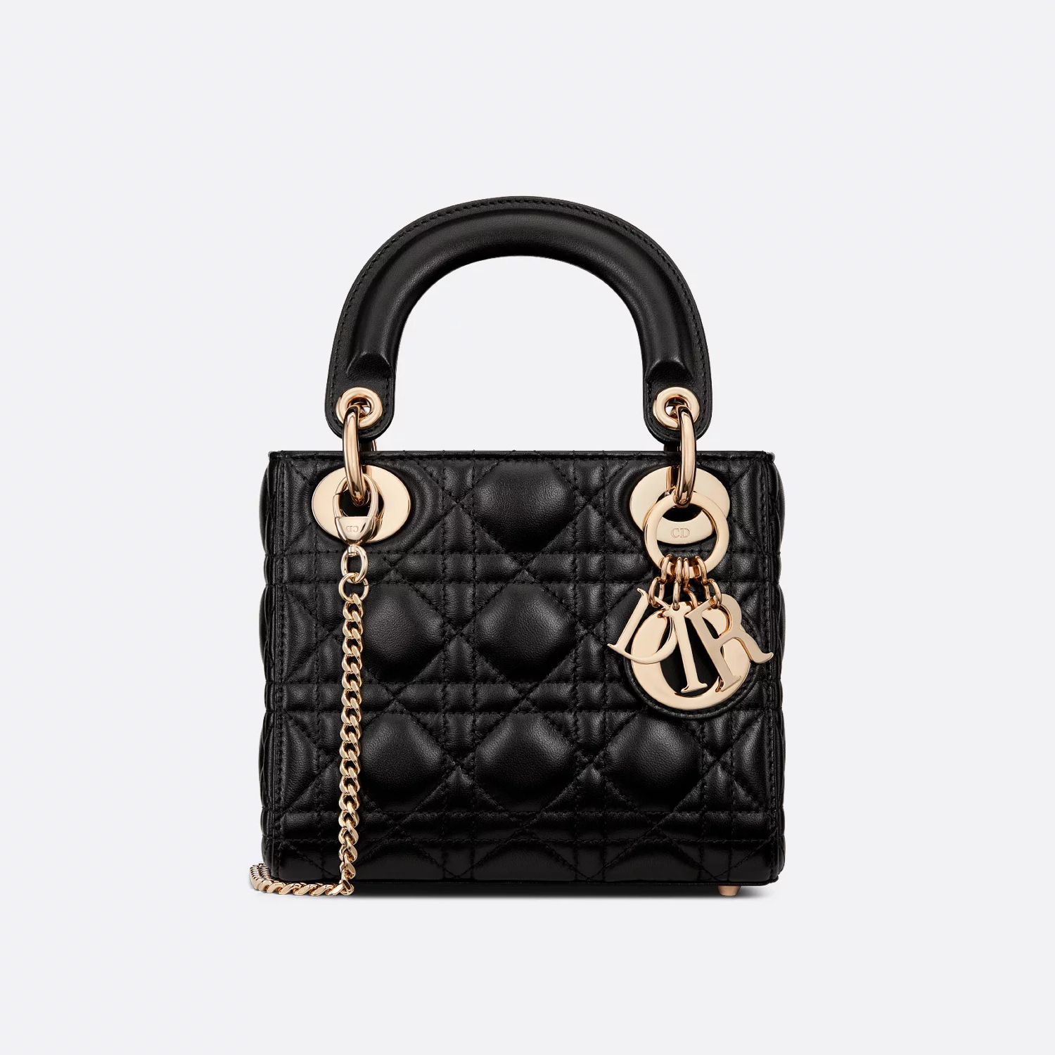 NIGO Dior Lady Women's Solid Color Metal Pendant Removable Chain Shoulder Strap Wicker Pattern Sheepskin Leather Single Shoulder Crossbody Handbag Bag Bags #nigo77461