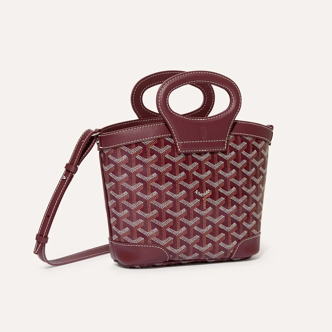 NIGO GOYARD Beluga Women's Y-shaped Floral Print Adjustable Detachable Shoulder Strap Canvas And Calfskin Shoulder Mini Bag Crossbody Handbag Bags #nigo77441