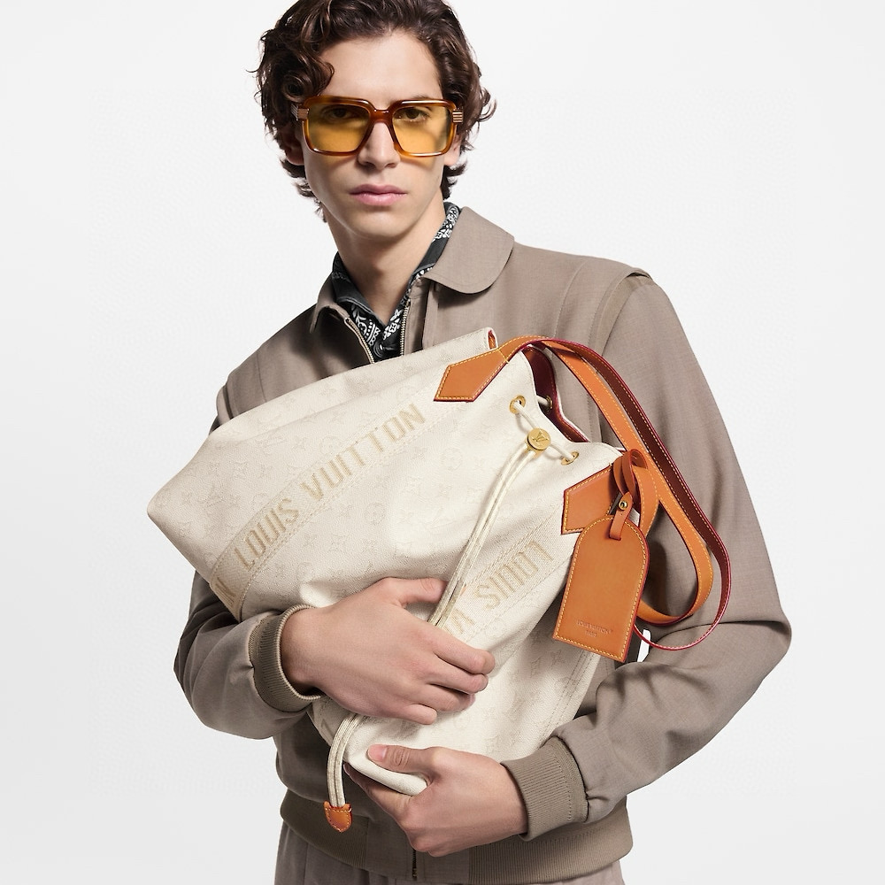 NIGO Louis Vuitton Marina Tote Women's Solid Color Letter Logo Coated Canvas Drawstring Shopping Bag Tote Bags #nigo77455