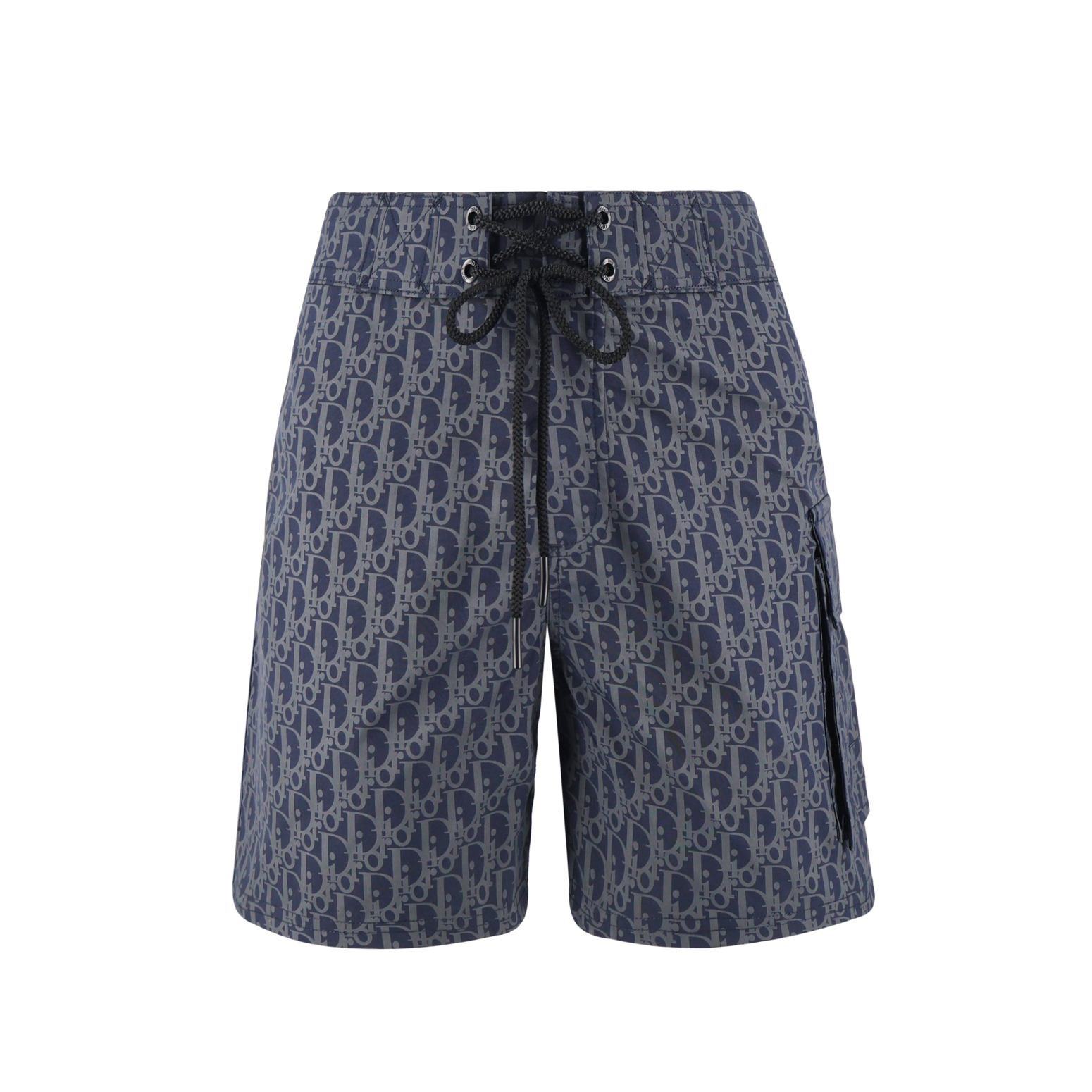 NIGO Dior Men's Summer Solid Colour Letter Print Lace Up Casual  Straight Swimming Shorts #nigo77469