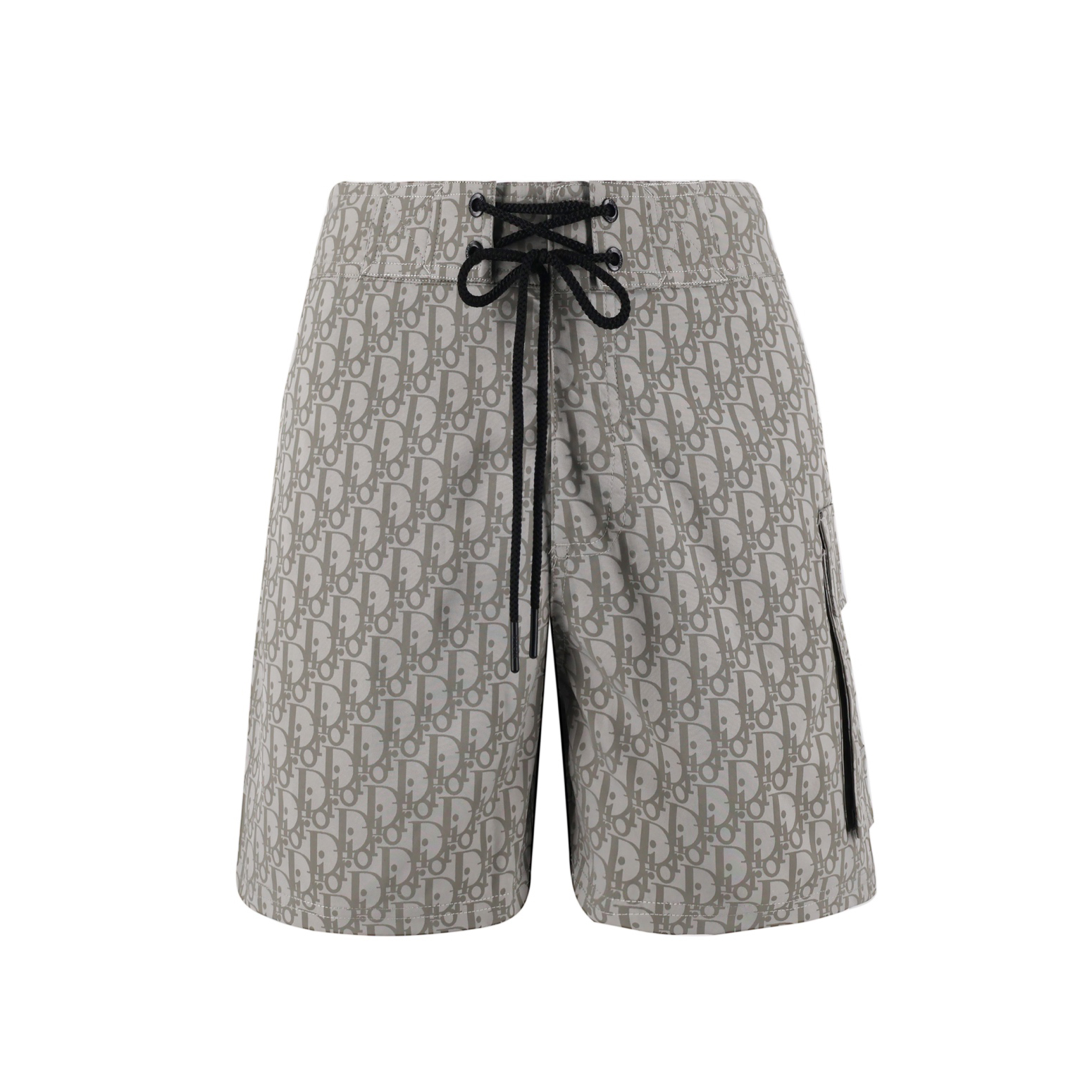 NIGO Dior Men's Summer Solid Colour Letter Print Lace Up Casual  Straight Swimming Shorts #nigo77469