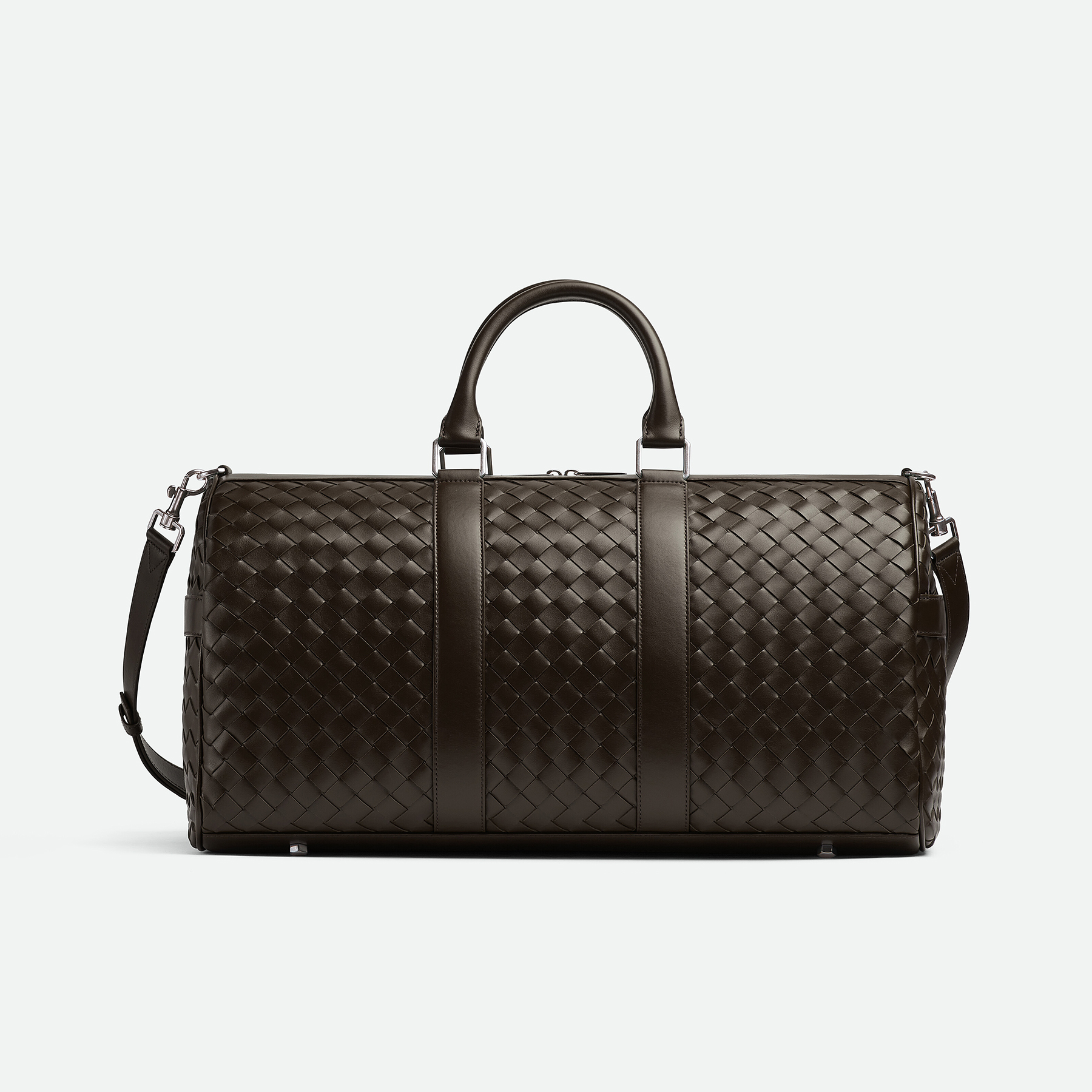 NIGO Bottega Veneta Intrecciato Men's Solid Color Adjustable Detachable Shoulder Strap Woven Calfskin Travel Bag #nigo77472