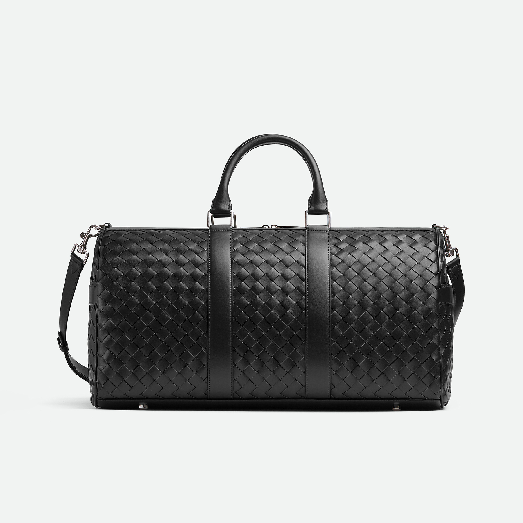 NIGO Bottega Veneta Intrecciato Men's Solid Color Adjustable Detachable Shoulder Strap Woven Calfskin Travel Bag #nigo77472