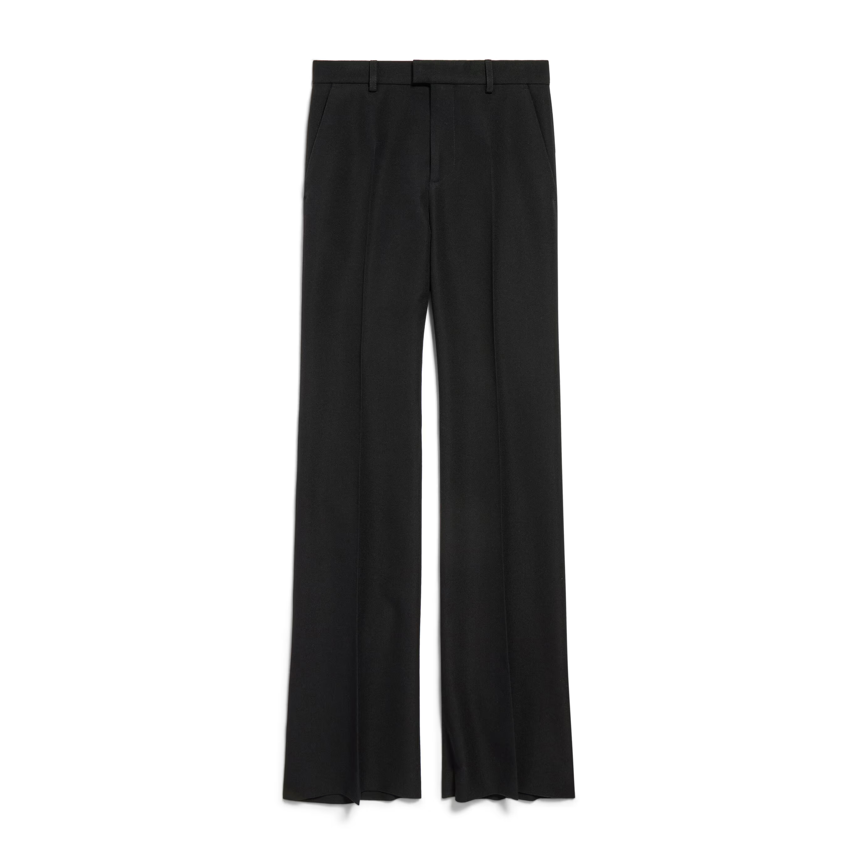 NIGO Balenciaga Women's Four Seasons Mid Waist Solid Color Zipper Casual Pants Flared Pants Ngvp #nigo1838