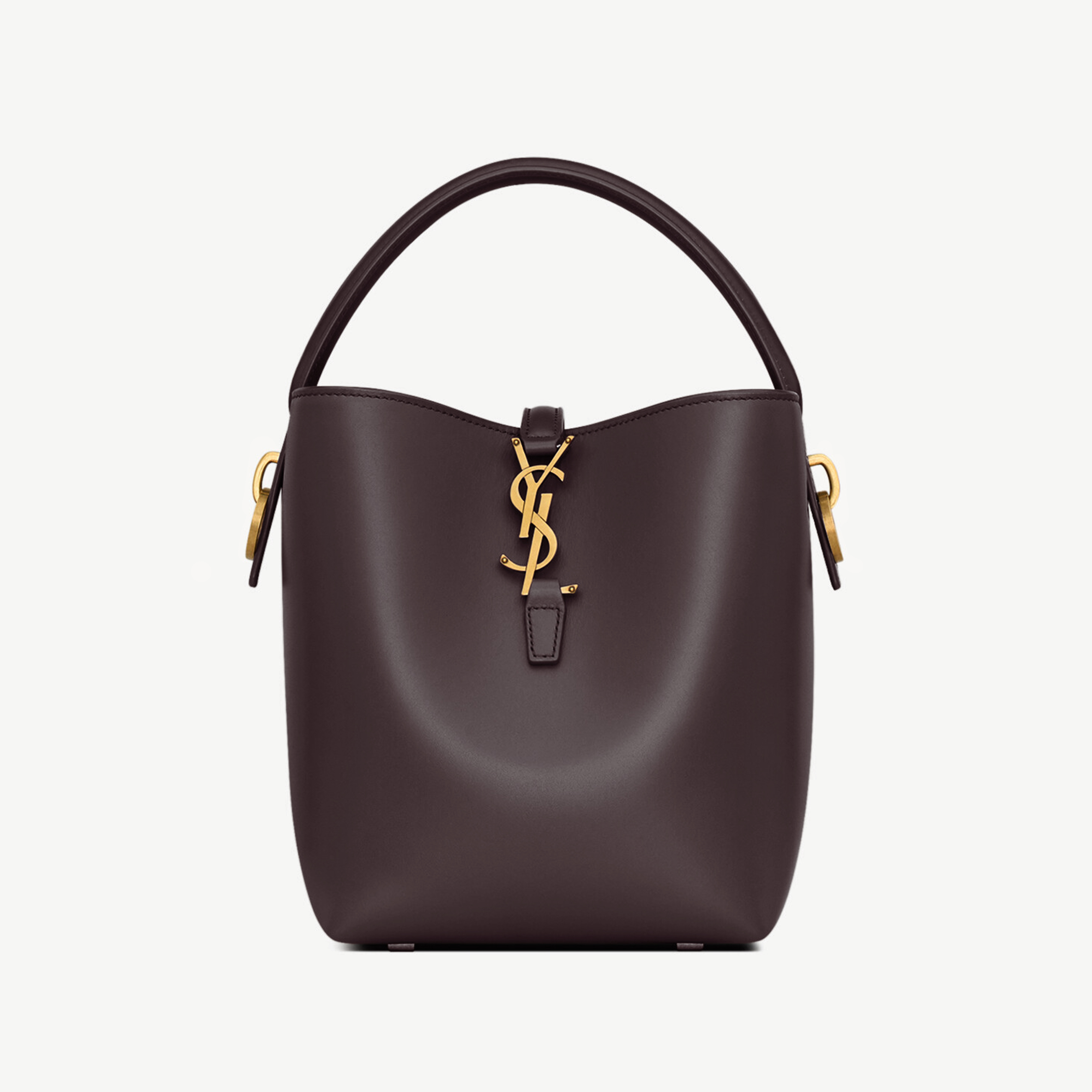 NIGO Saint Laurent Women's LE 37 Logo Hook Buckle mini Small Glossy Solid Color Bucket Bag Suede Leather Handbags Casual Bags 7490362R20W9207 #nigo81334