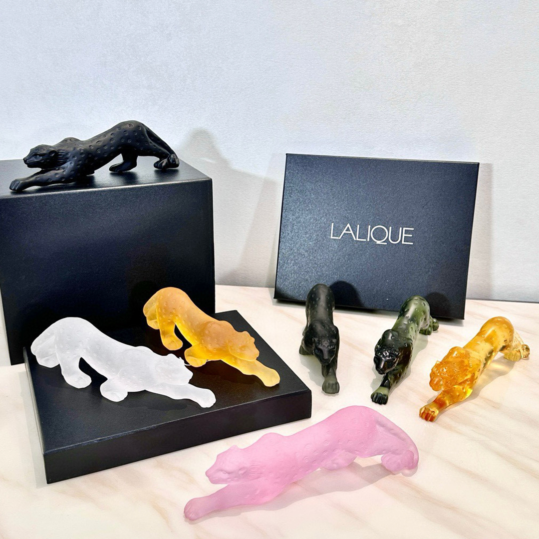 NIGO Lalique Leopard Crystal Stereoscopic Cameo Ornament Furniture Decoration Accessories #nigo81332