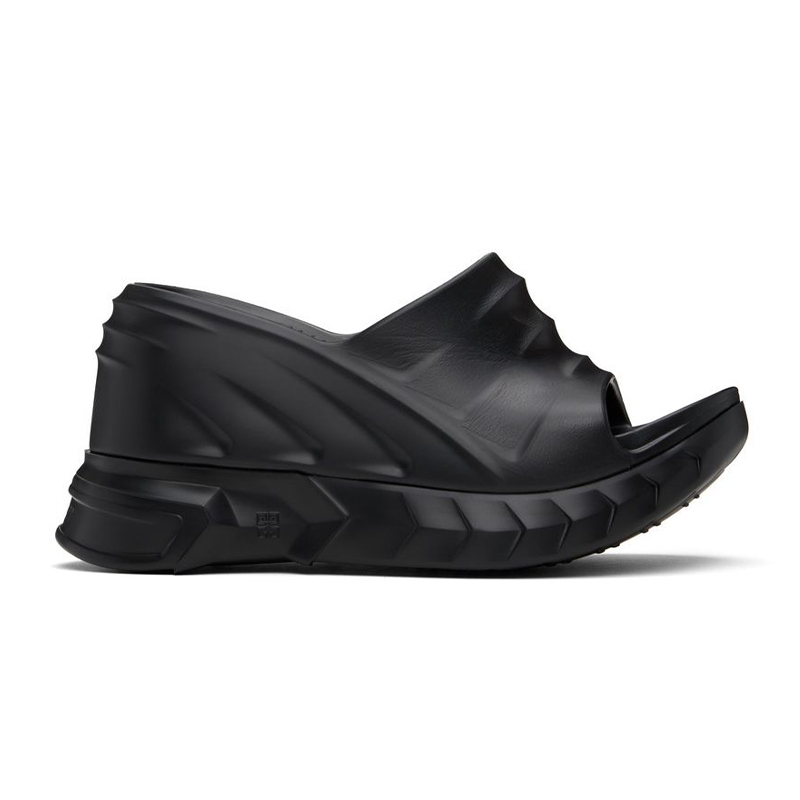 NIGO Givenchy Women's Summer Rubber Bottom Hollow Out Solid Color Thick Bottom Slope Heel Slippers Casual Shoes Heel High 10cm #nigo81335