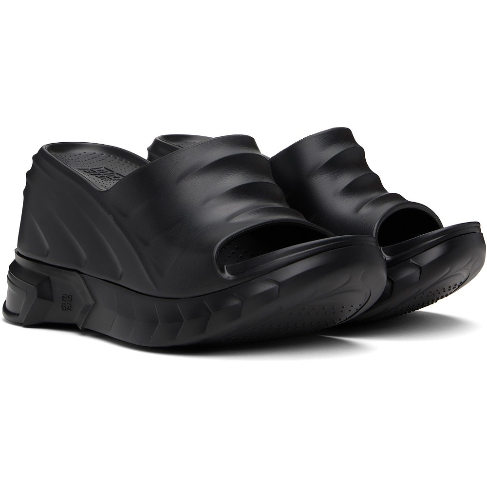 NIGO Givenchy Women's Summer Rubber Bottom Hollow Out Solid Color Thick Bottom Slope Heel Slippers Casual Shoes Heel High 10cm #nigo81335