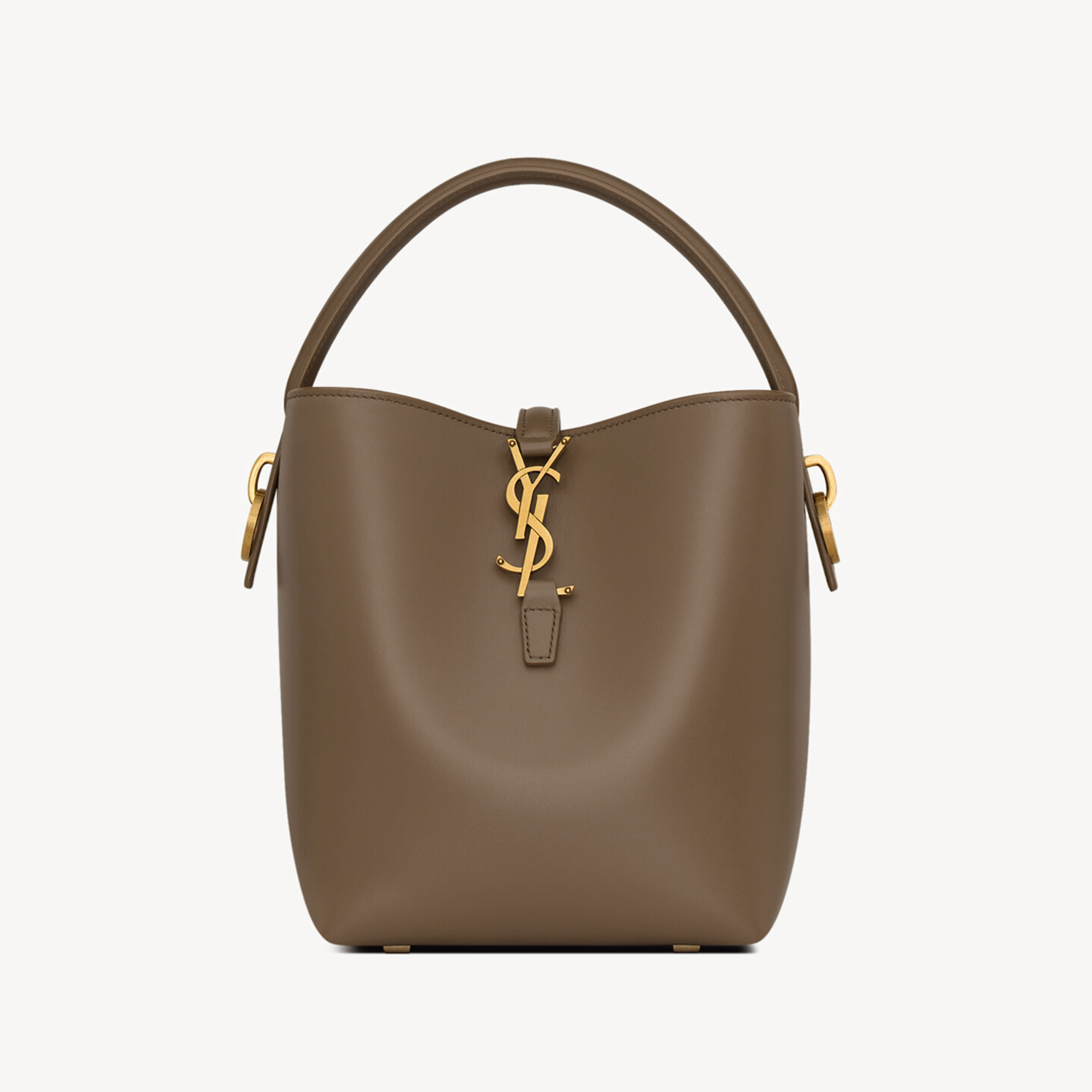 NIGO Saint Laurent Women's LE 37 Logo Hook Buckle mini Small Glossy Solid Color Bucket Bag Suede Leather Handbags Casual Bags 7490362R20W9207 #nigo81334