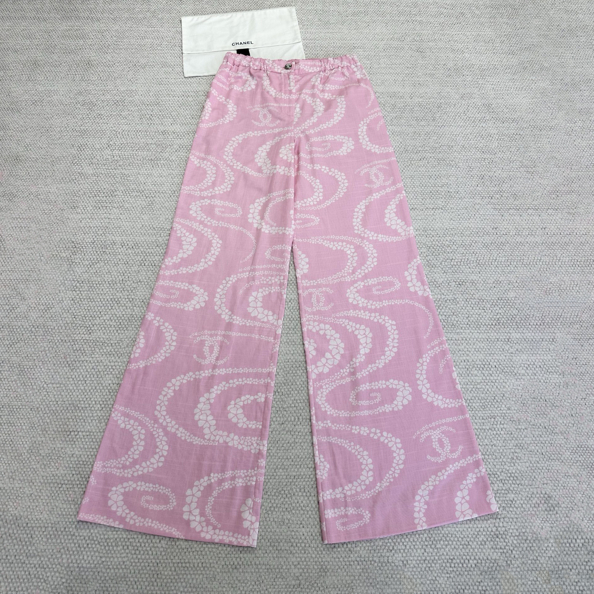 NIGO Chanel Women's Spring/Summer Solid Color Lightweight Cotton Printed Casual Pants #nigo77487