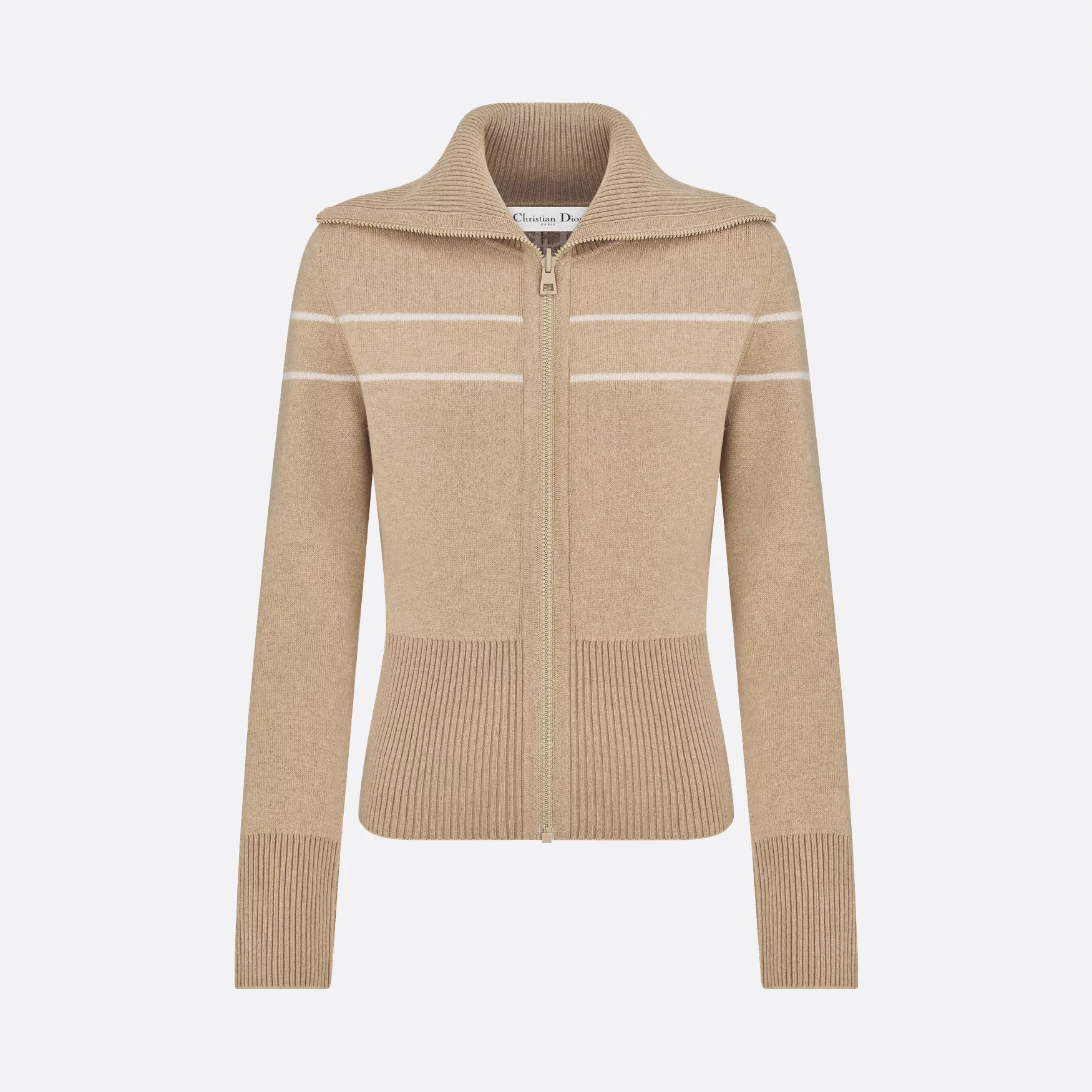 NIGO Dior Women's Spring/Autumn Solid Color Double-Sided Knitted Letter Print Zipper Collar Long Sleeve Jacket and Casual Pants Set Suit #nigo77491