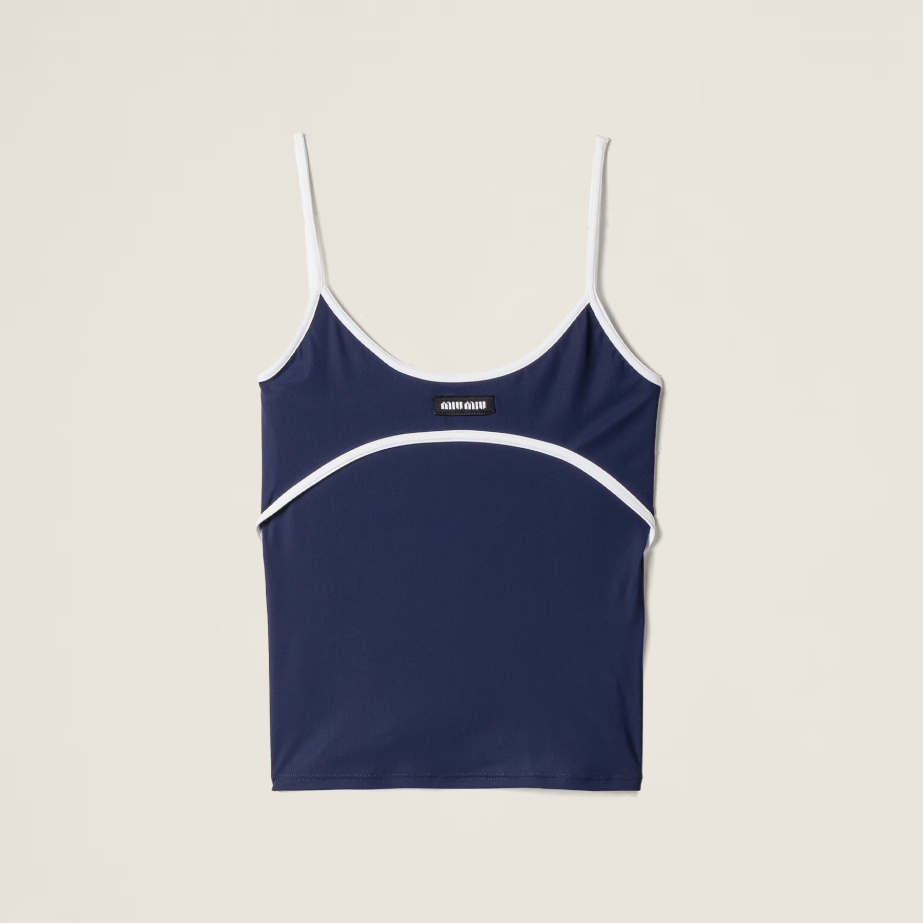 NIGO MiuMiu Women's Summer Solid Color Cotton Slim Fit Stretch Tank Top #nigo77477