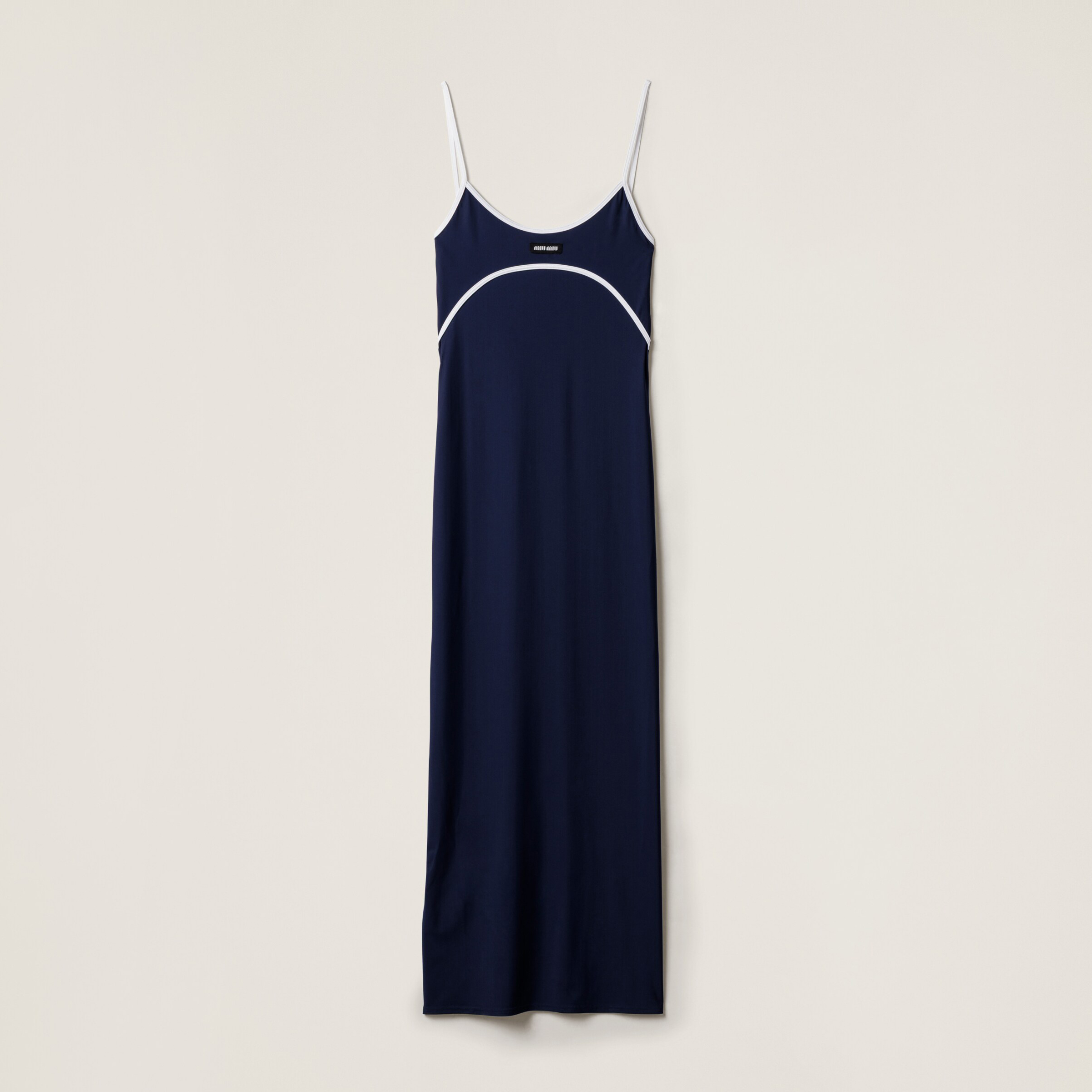 NIGO MiuMiu Women's Summer Solid Color Cotton Slim-fit Stretch Tank Dress #nigo77478