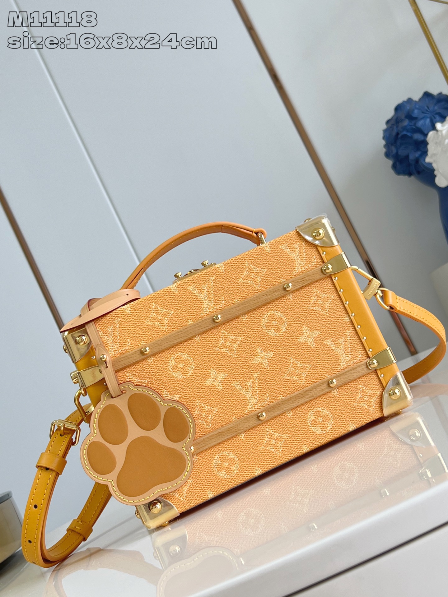 NIGO Louis Vuitton Handle Trunk Women's Solid Color Detachable Adjustable Shoulder Strap Buckle Closure Coated Canvas Box Bag Single Shoulder Crossbody Handbag Bags #nigo77522