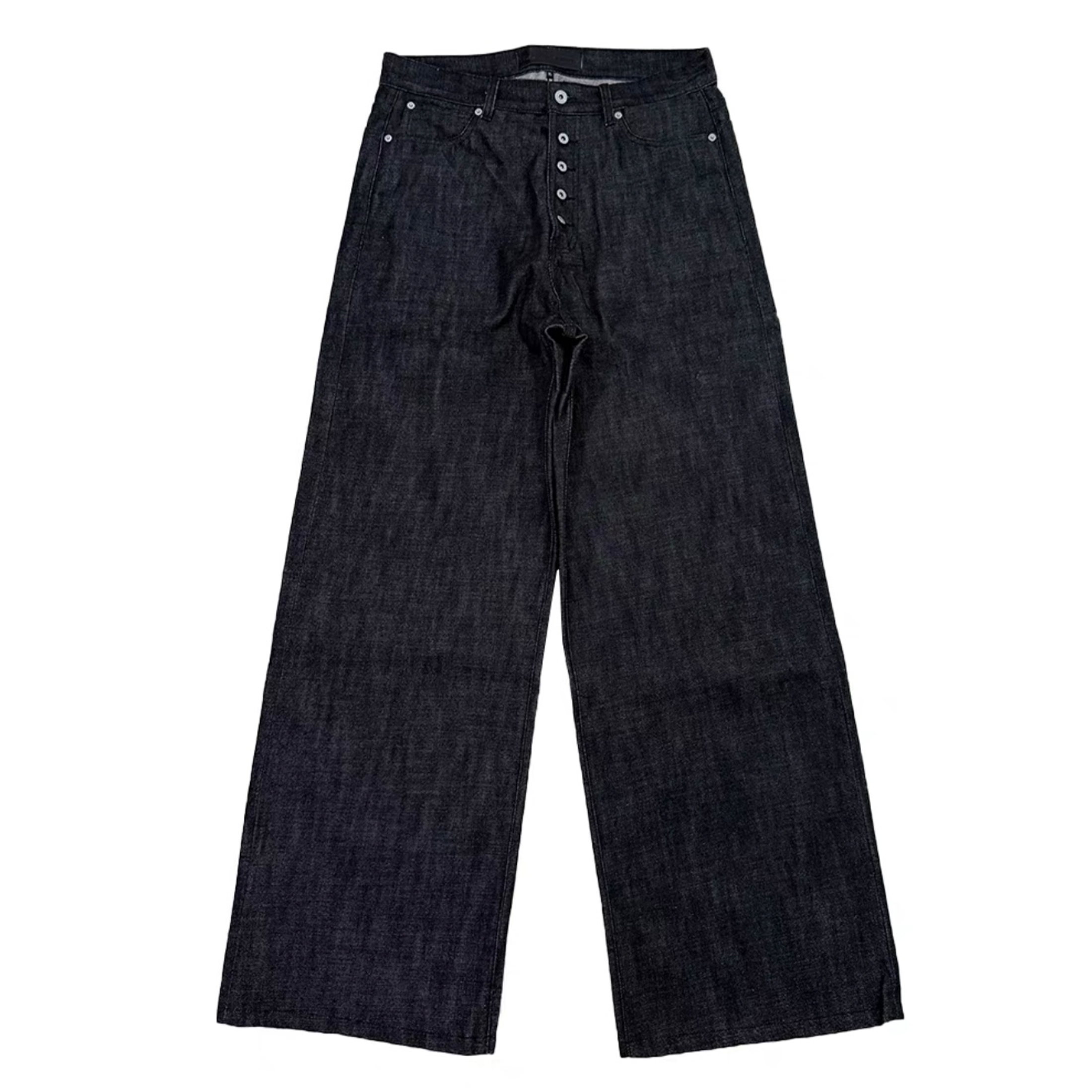 NIGO No Faith Studios Men's Spring And Summer Three-dimensional Jeans Baggy Version Of Straight Wide-leg Button Pants High Street Retro Dark Loose Pants Ngvp #nigo1748