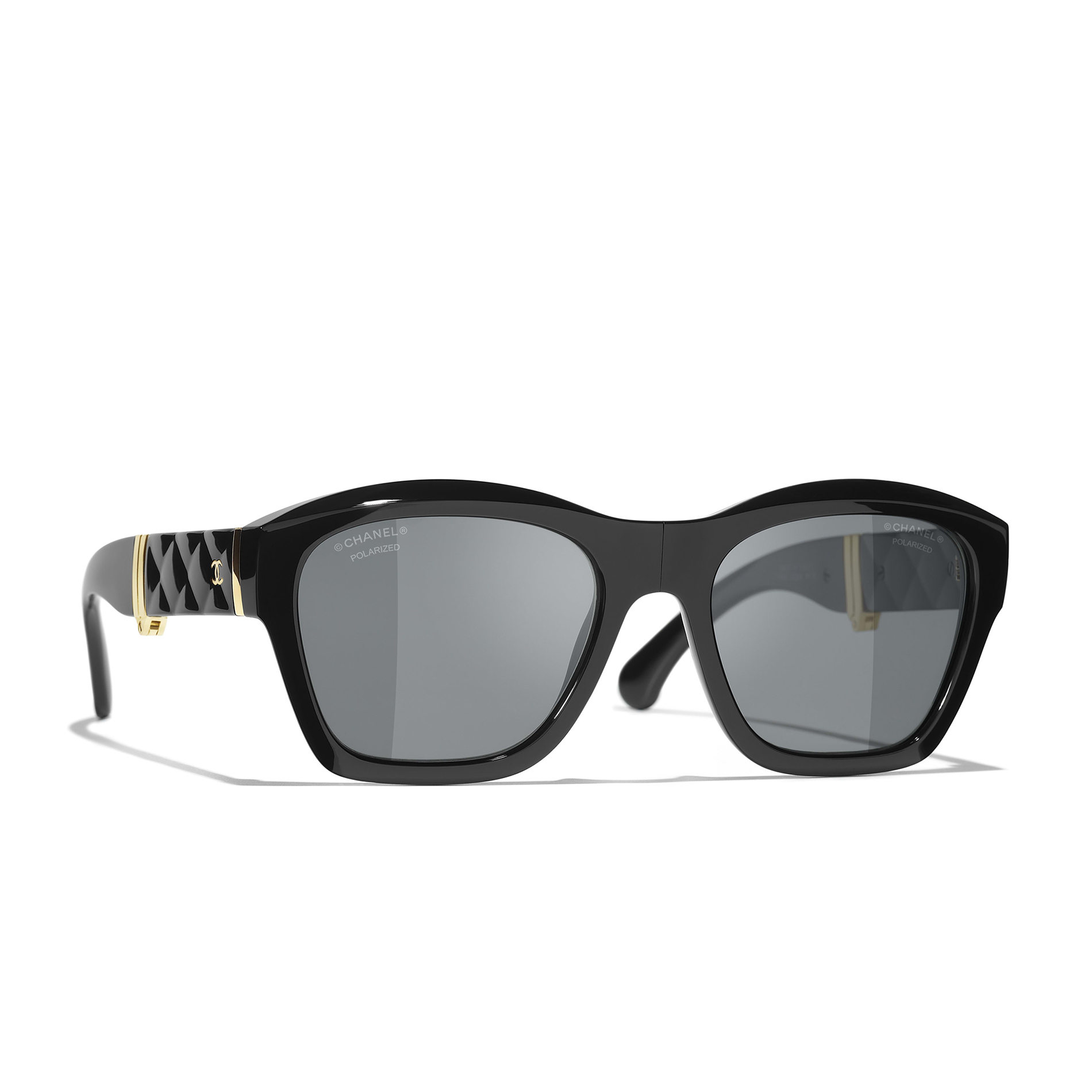 NIGO Chanel Women's Solid Color Nylon Fabric Square Sunglasses Eyewear Glasses #nigo77519