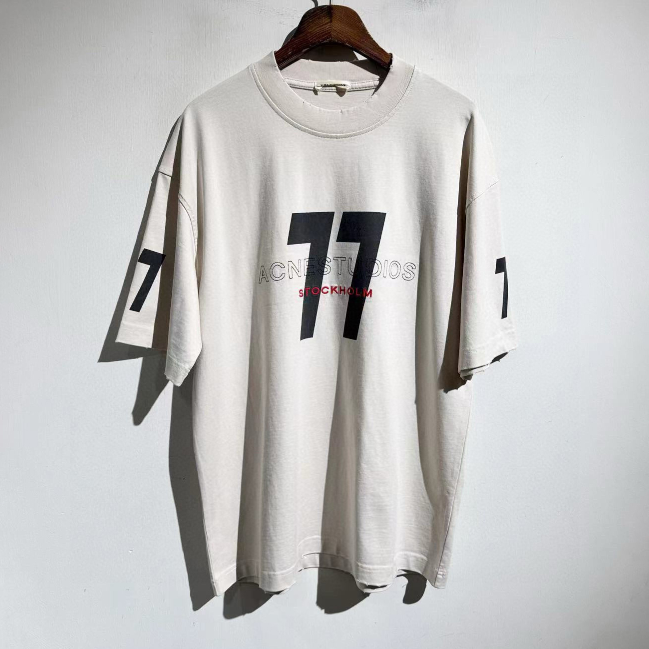 NIGO Acne Studios Men's and Women's Solid Color Digital Print Round Neck Cotton Short Sleeve T-Shirt #nigo77528