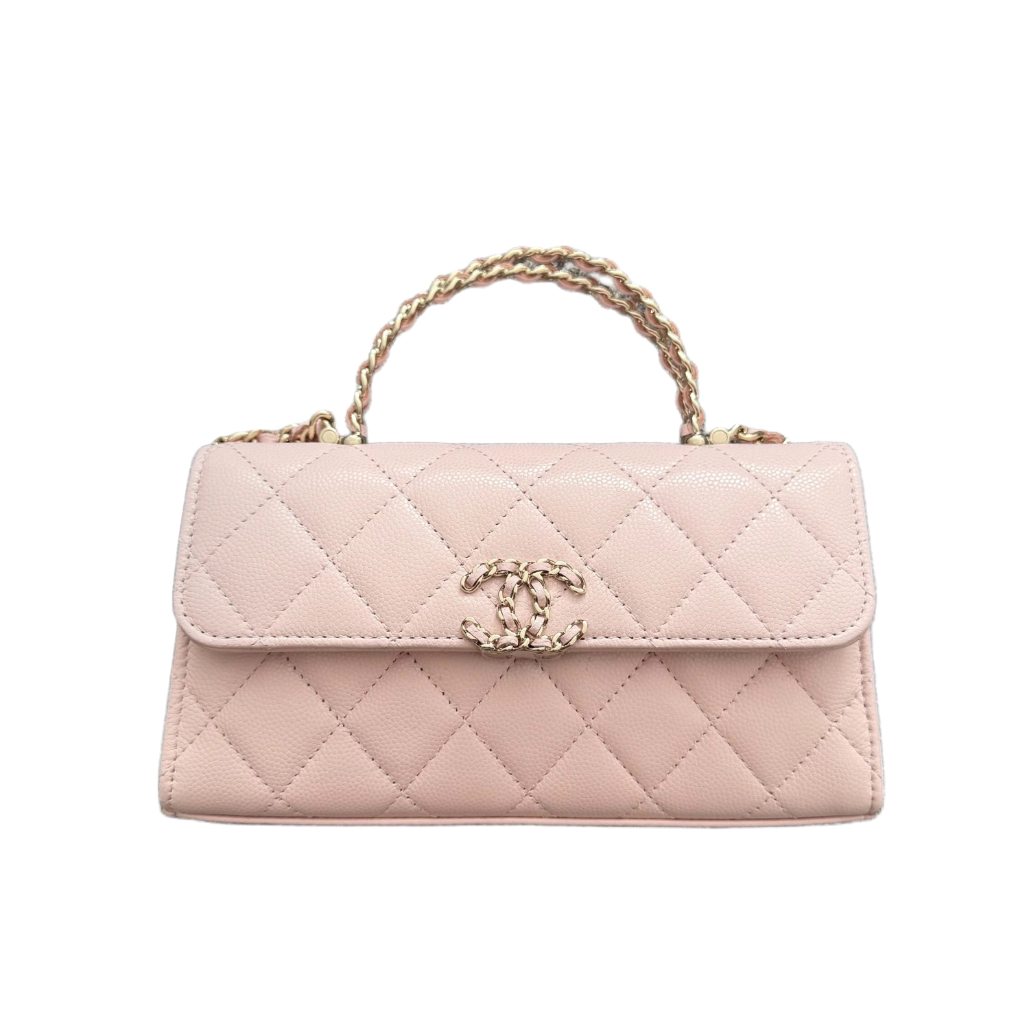 NIGO Chanel Women's Solid Color Diamond Pattern Chain Shoulder Strap Grain Embossed Leather Flap Bag Single Shoulder Handbag Crossbody Bags #nigo77513